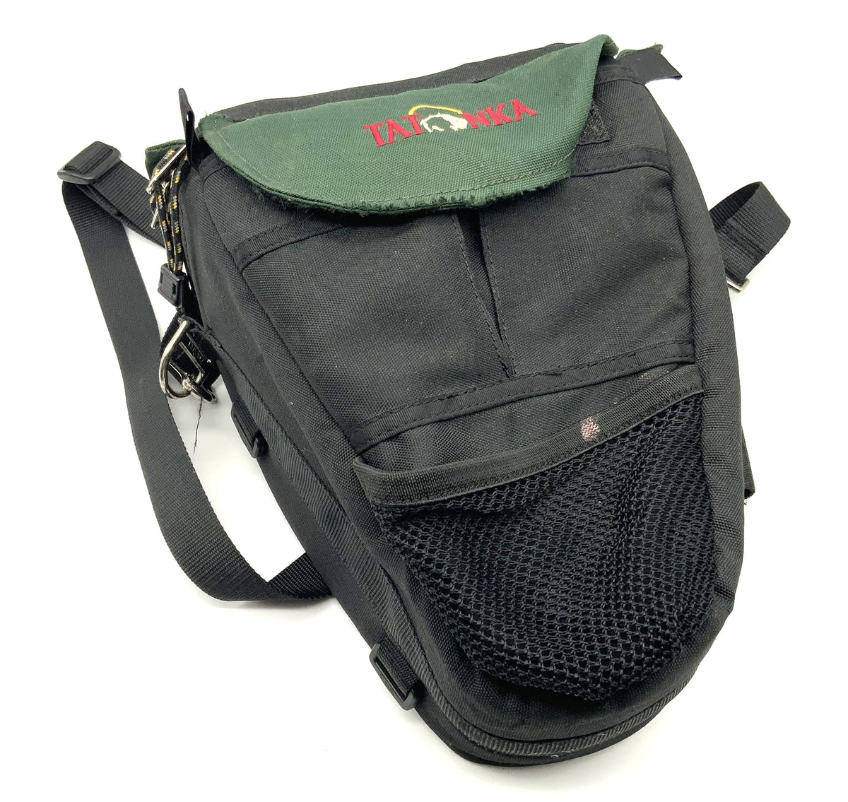 Tatonka camera bag, black, universal shoulder bag, V-shaped