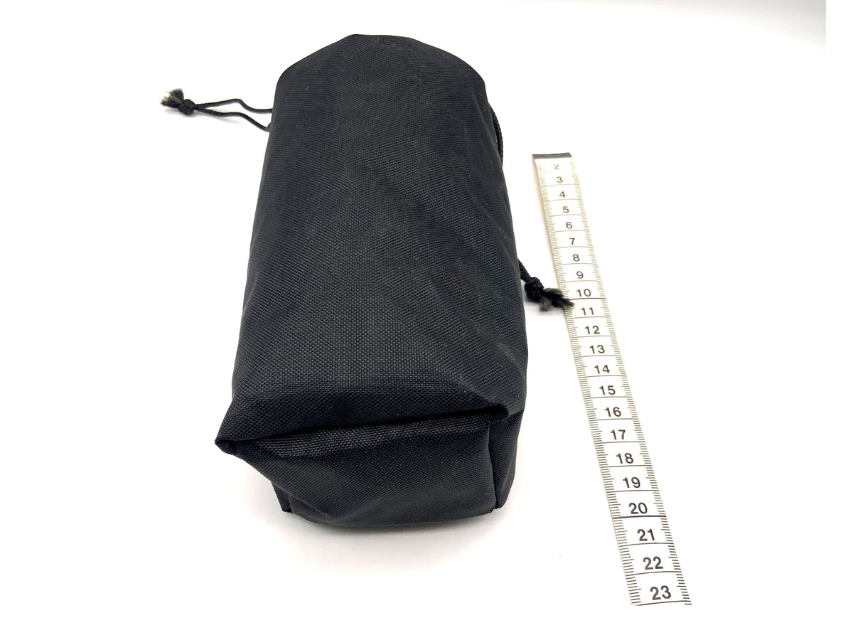 Black neoprene lens case, approx. 21x9cm