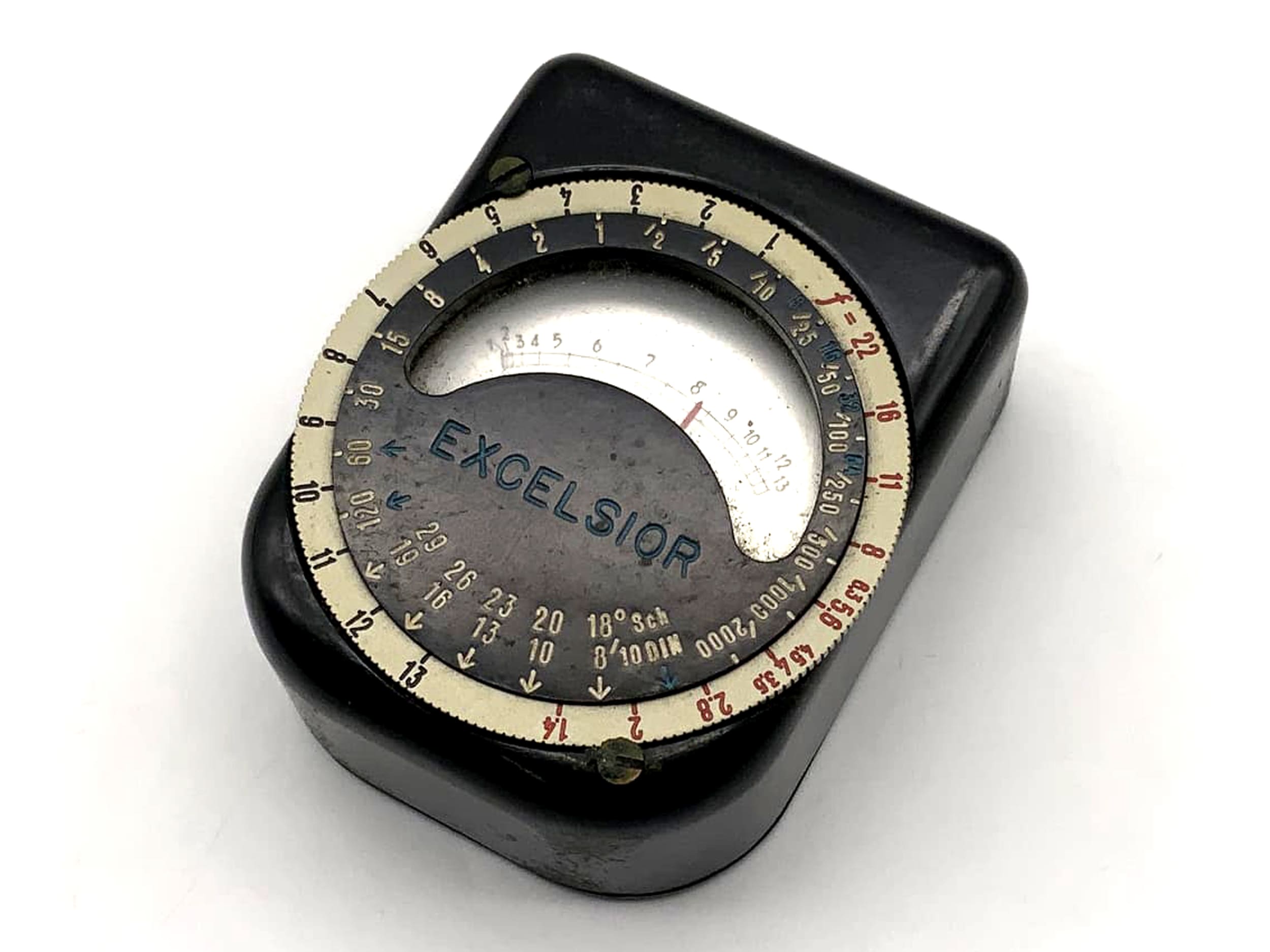 Excelsior schwarz Belichtungsmesser Lichtmesser light meter Lichtmeter