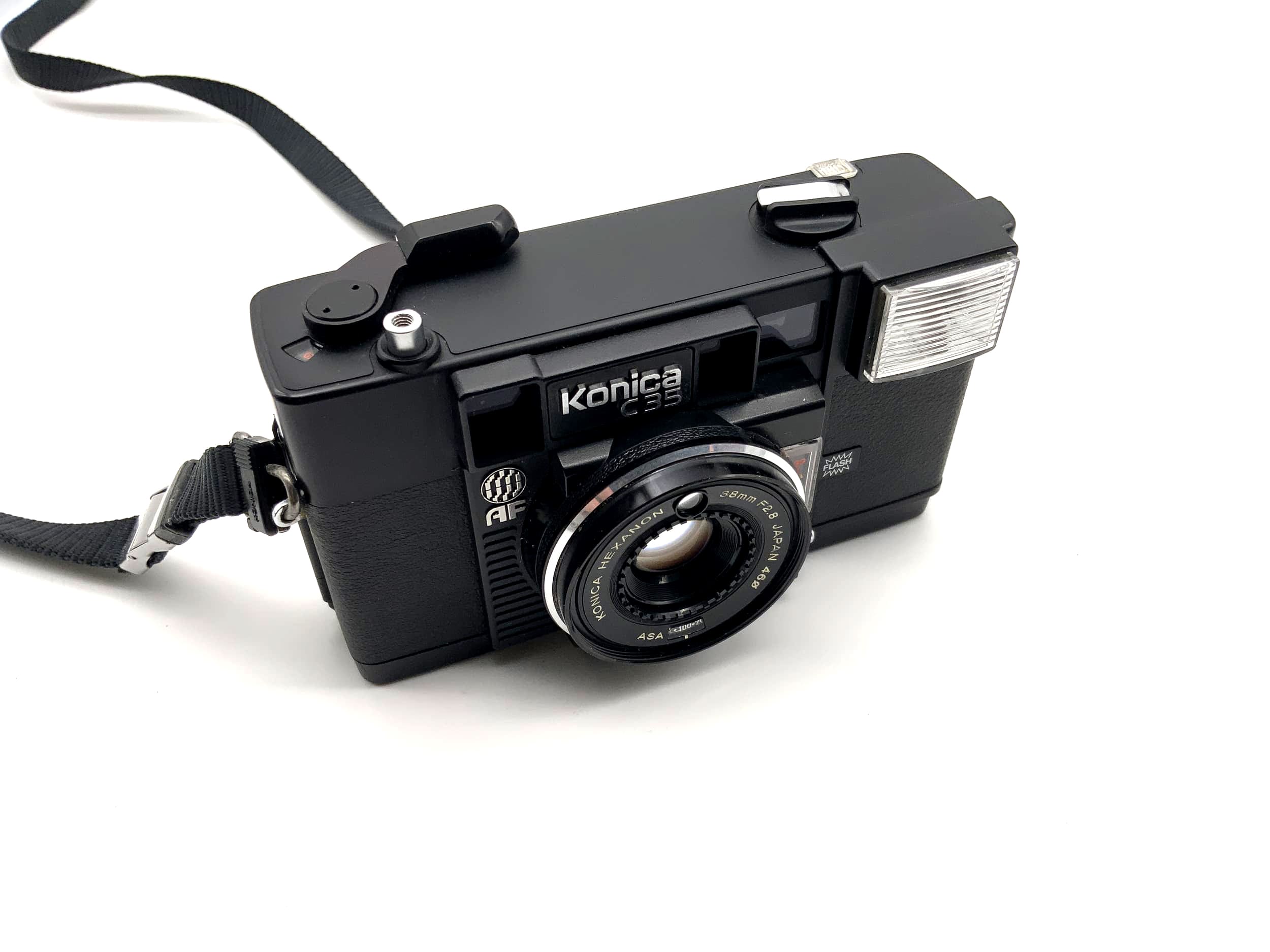 Konica C35 Sucherkamera mit Hexanon 38mm 1:2.8 35mm Kompaktkamera