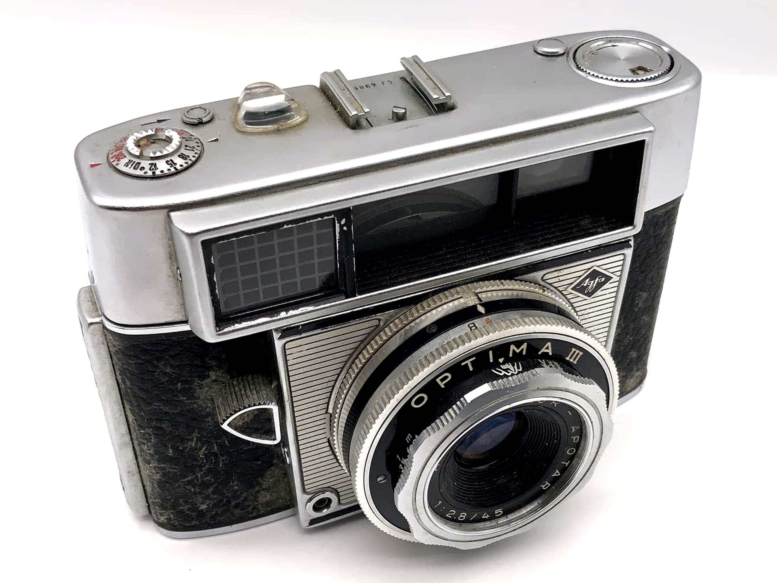 Agfa Optima III Sucherkamera mit Color Apotar 45mm 1:2.8 35mm Kompaktkamera 3