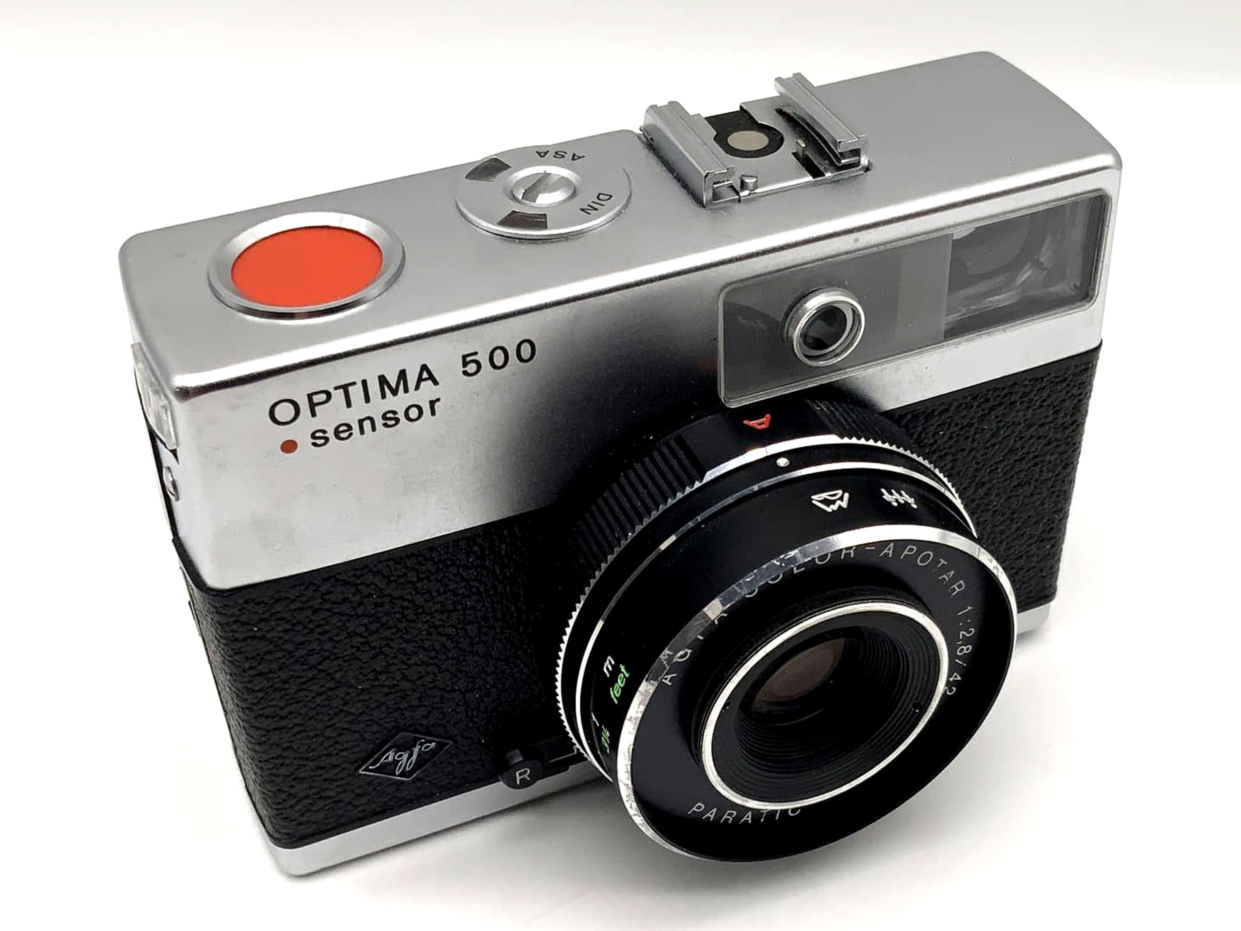 Agfa Optima 500 sensor Sucherkamera mit Color Apotar 42mm 1:2.8 35mm