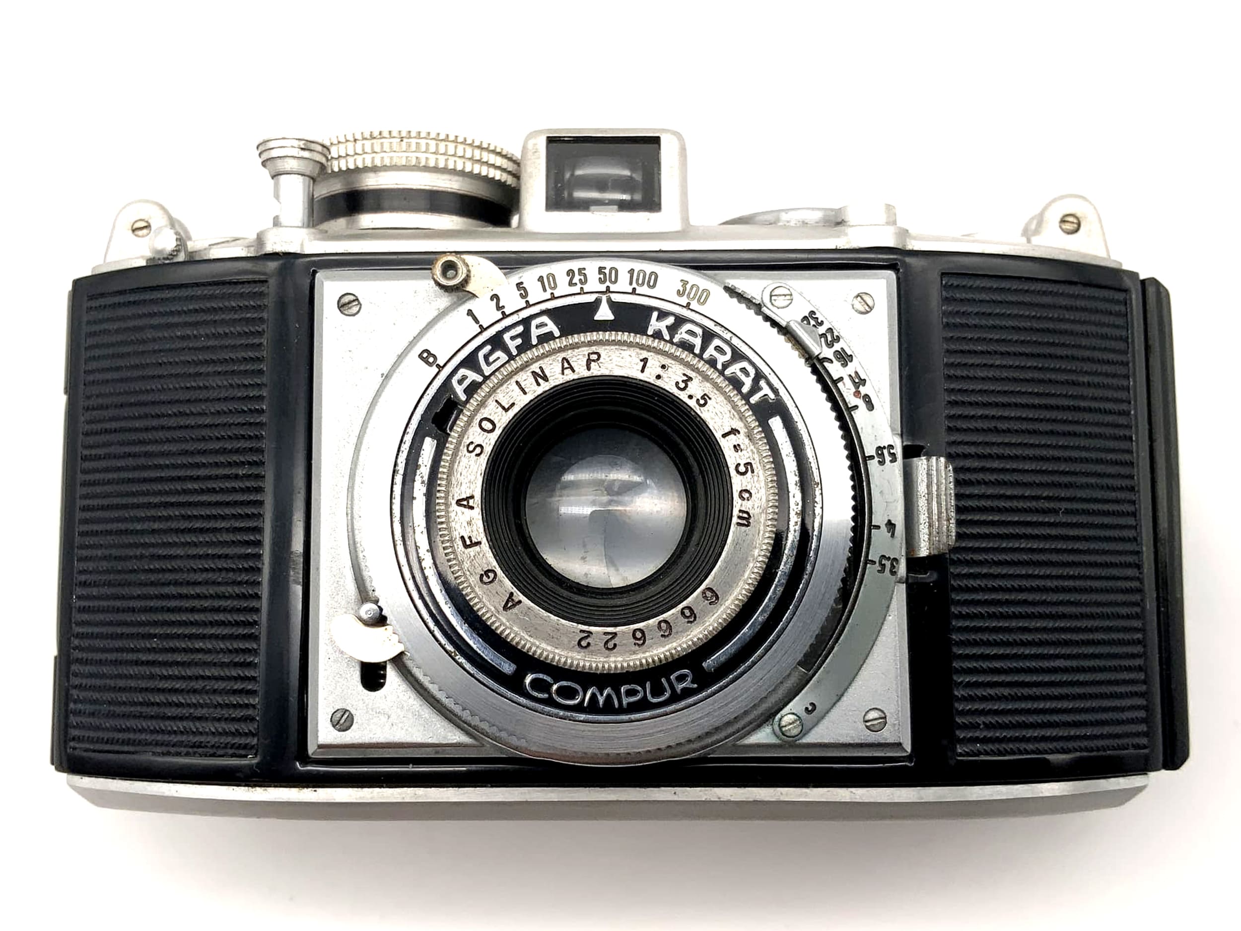 Agfa Karat Sucherkamera mit Solinar 50mm 1:3.5 35mm Kompaktkamera 5cm Compur