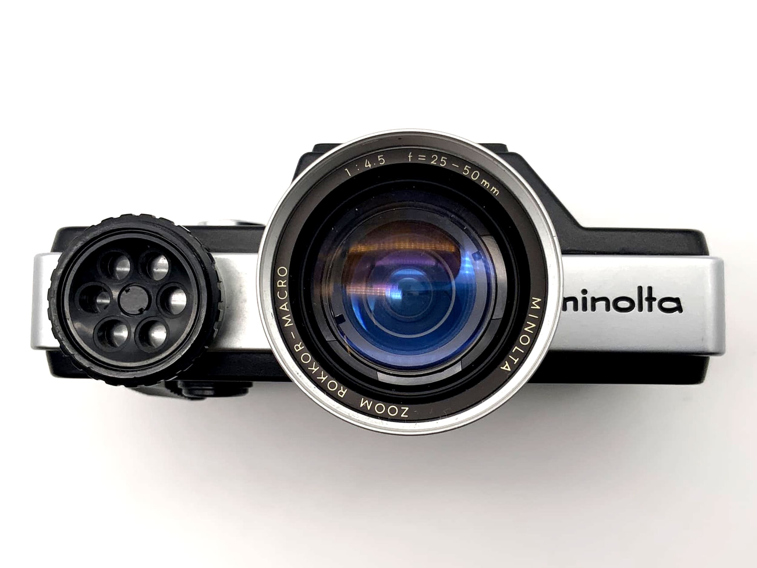 Minolta 110 Zoom SLR viewfinder camera with Rokkor Macro 50mm 1:4.5 110 Pocketfilm