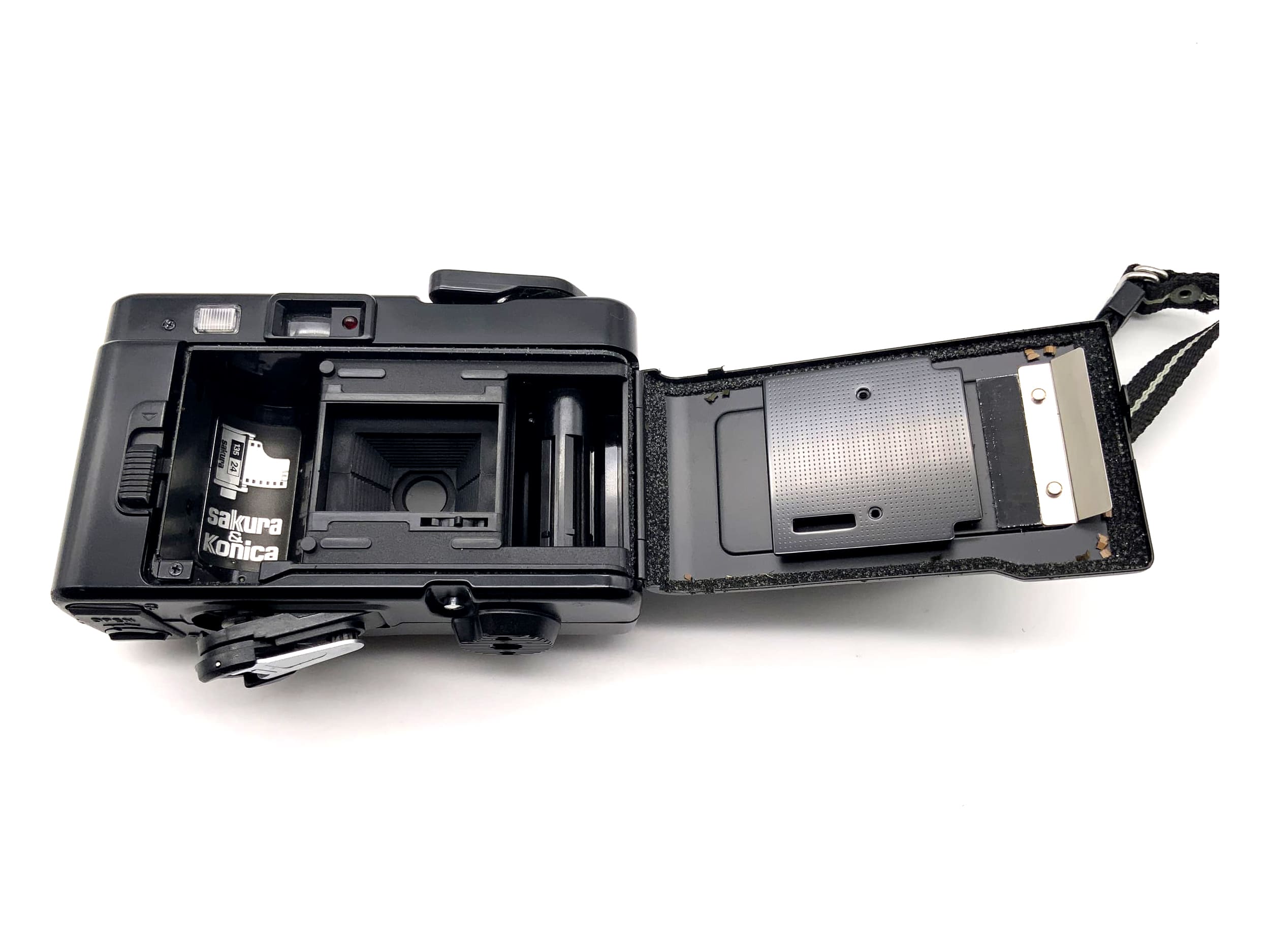 Konica C35 EF3 rangefinder camera with Hexanon 35mm 1:2.8 35mm compact camera