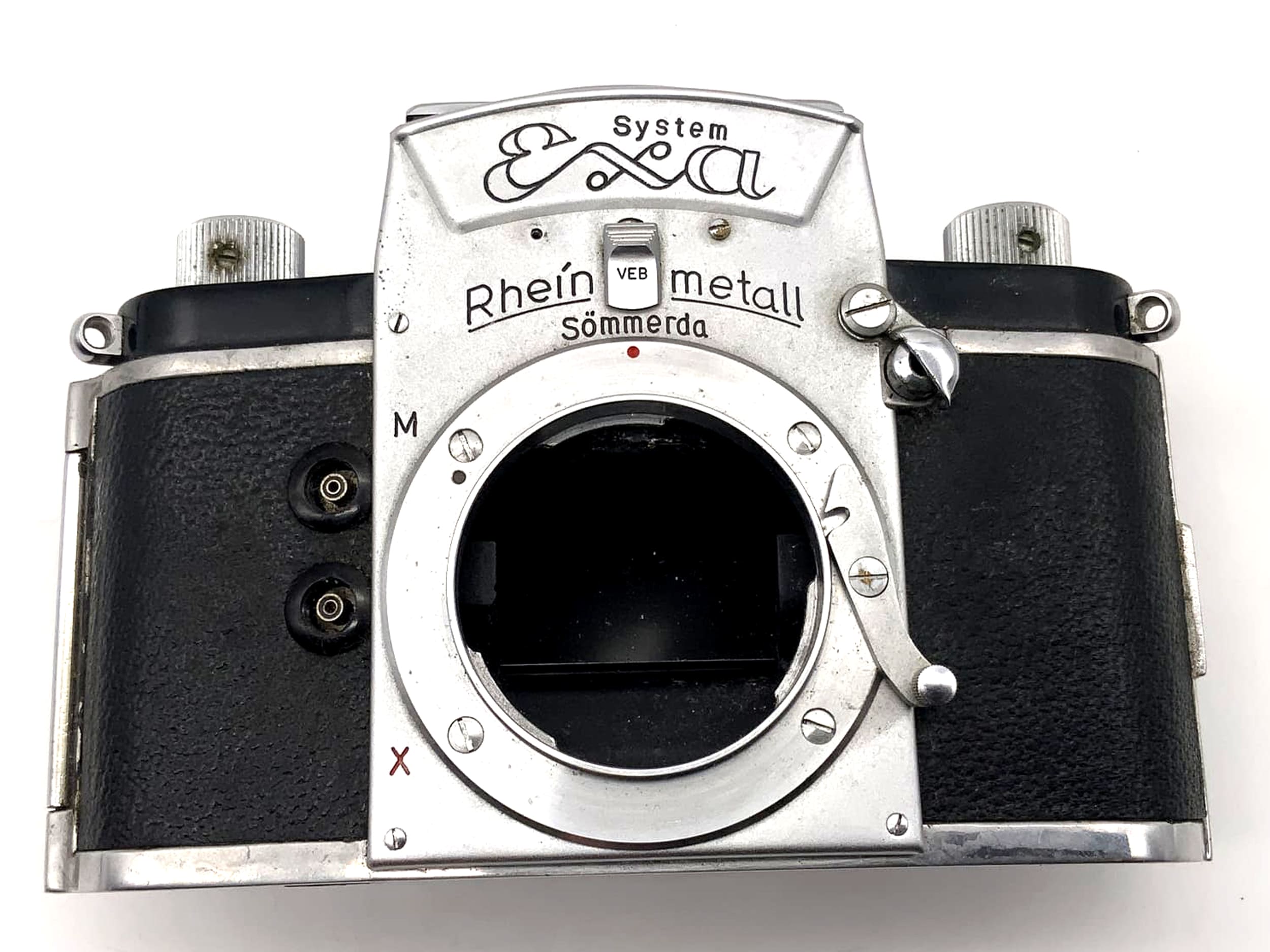 Appareil photo reflex numérique Ihagee System Exa avec viseur de poitrine, boîtier Rheinmetall 35 mm