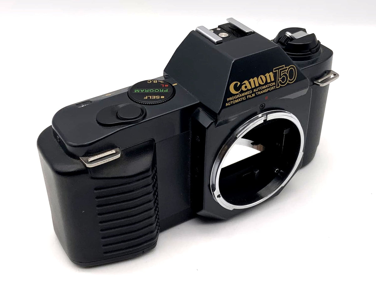Appareil photo reflex Canon T50 avec automatisation programmée, objectif 35 mm (Canon EF)