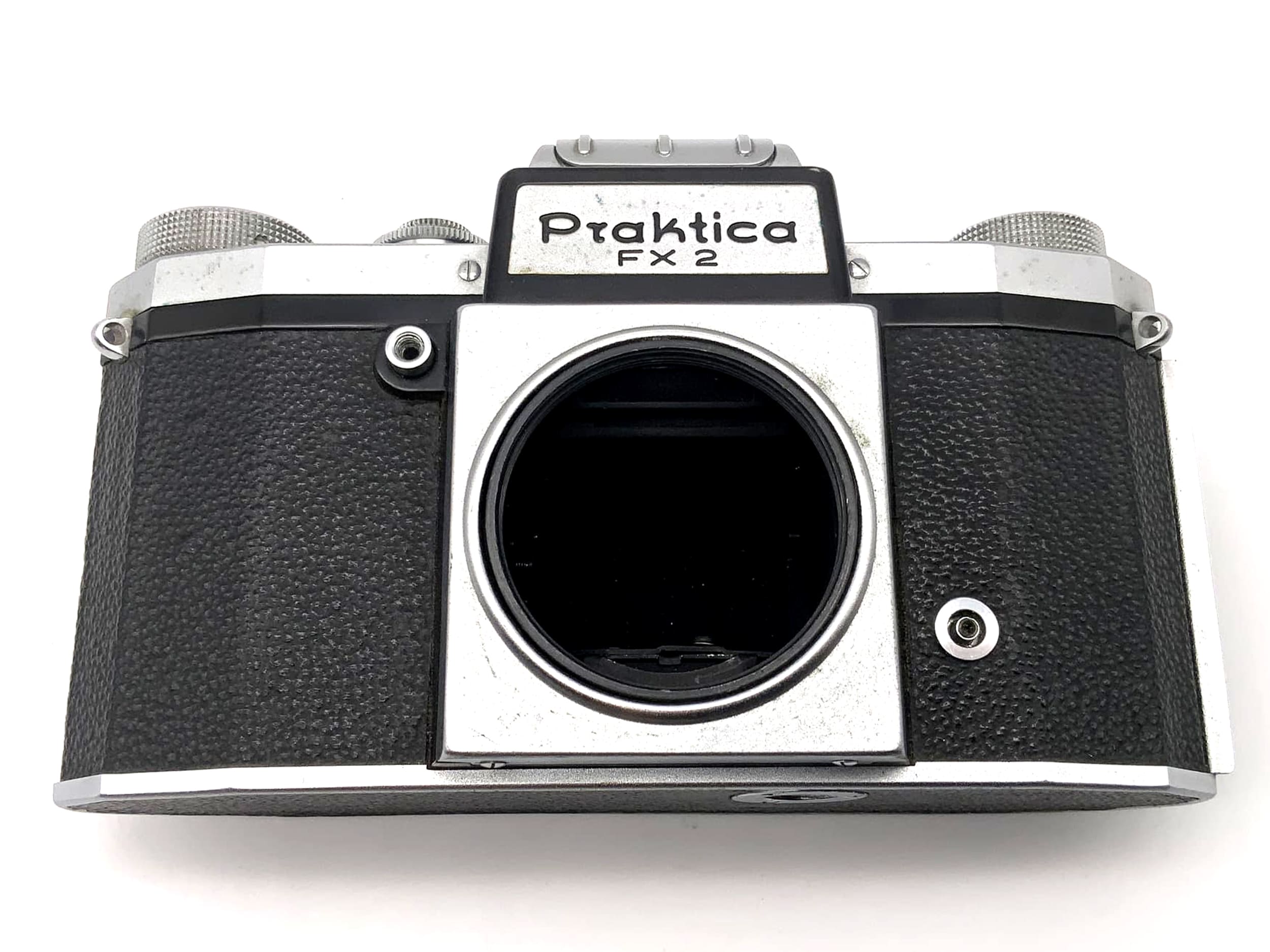 Appareil photo reflex Praktica FX 2 avec viseur de poitrine et objectif Pentacon 35 mm, boîtier