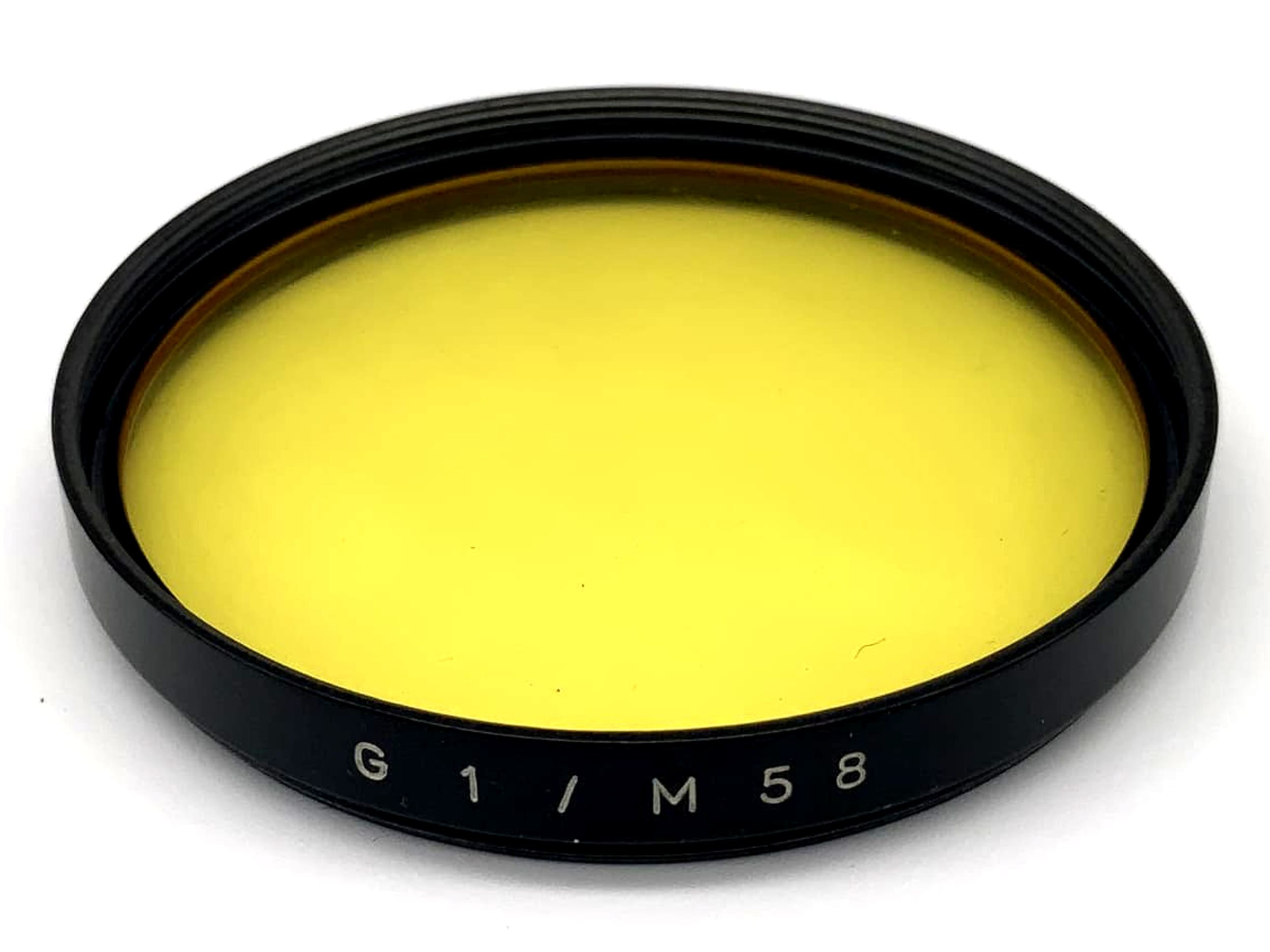 Filtre de couleur Carl Zeiss Jena 58 mm, filetage circulaire G1/M58