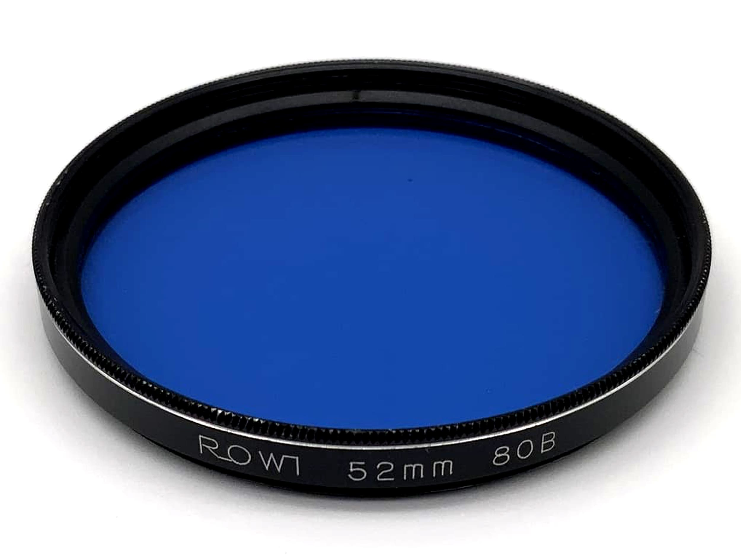 Rowi Farbfilter 52mm Filter Blau 80B Filtergewinde