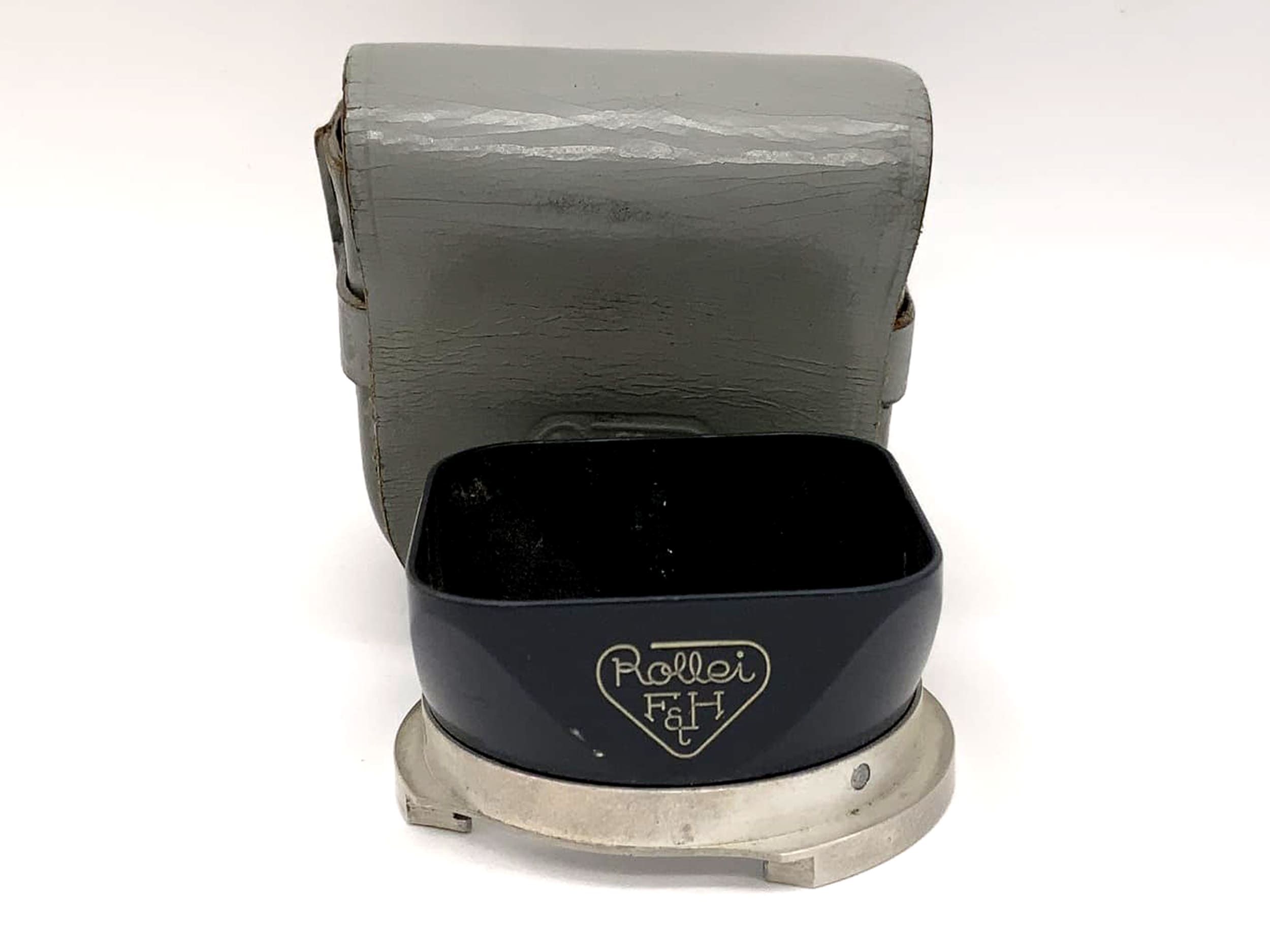 Rollei 4x4 Gegenlichtblende Bajonett 1 Bay I grau mit Tasche F&H Sonnenblende