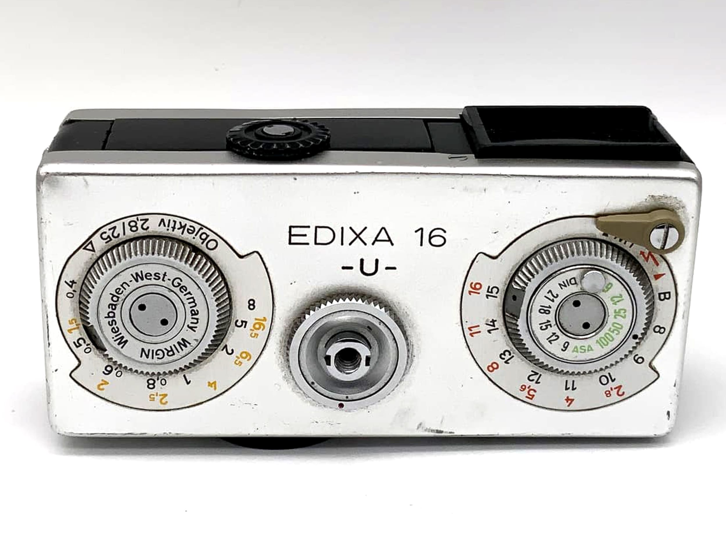 EDIXA 16 U Miniaturkamera mit 1:2,8 25mm Kleinstbildkamera Analogkamera