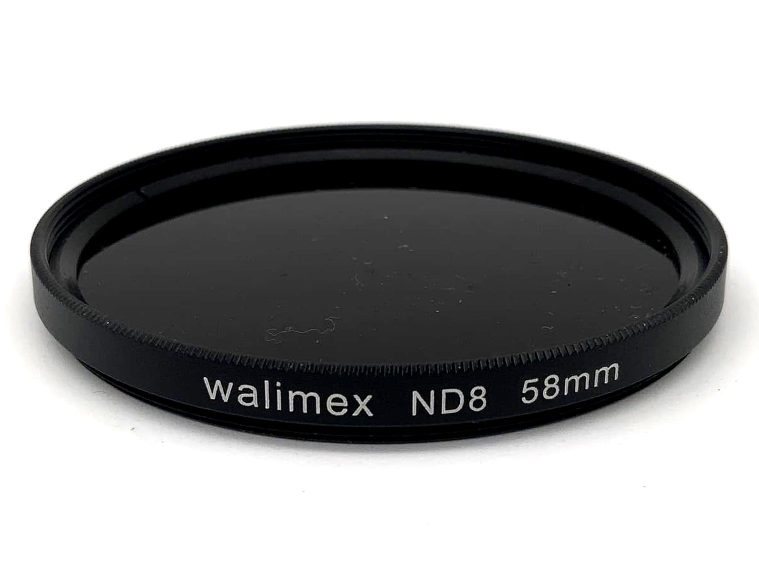Walimex Graufilter ND8 Filter 58mm Kreisförmig Filtergewinde M58
