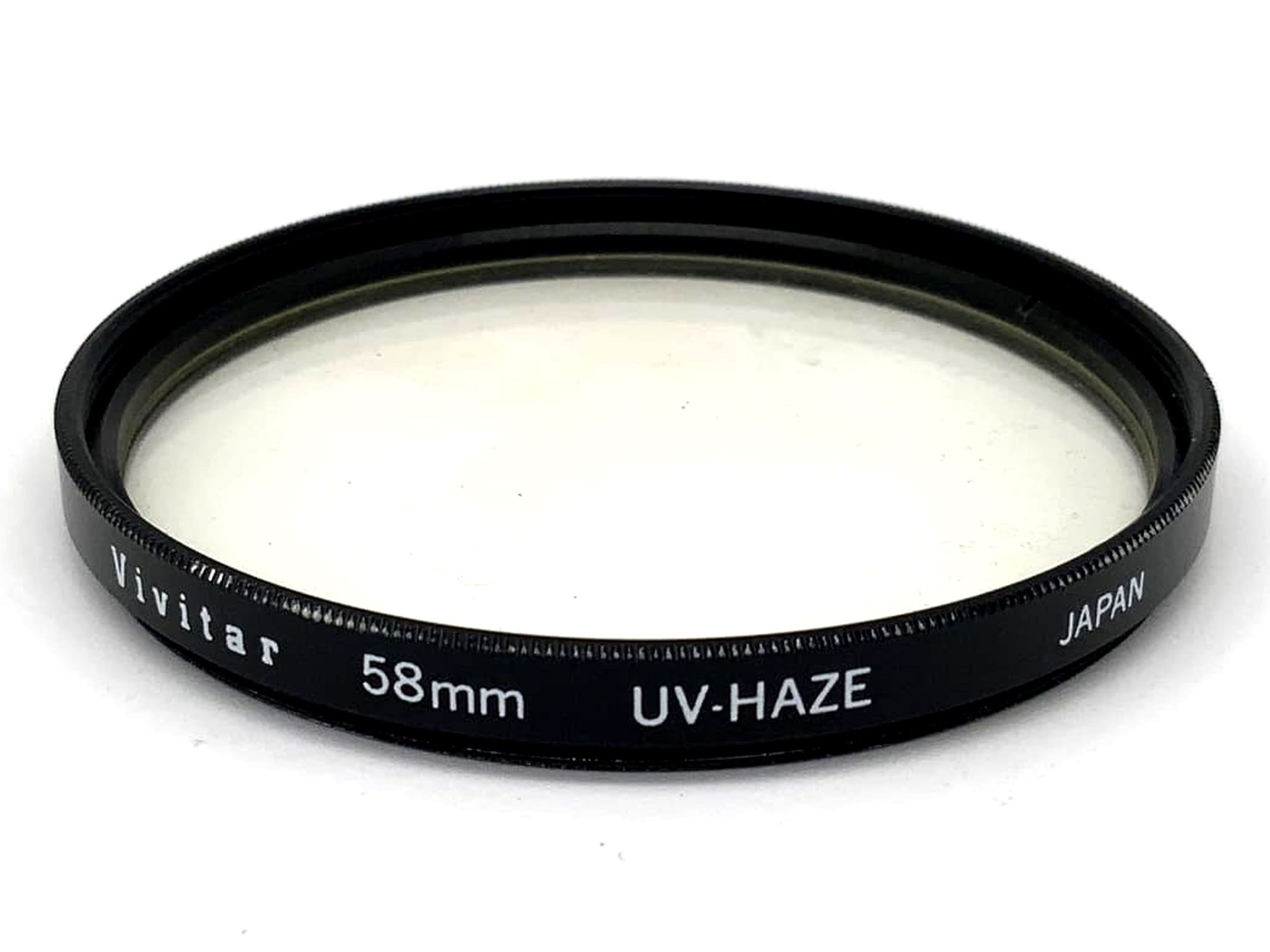 Vivitar UV-Filter UV-Haze Filter 58mm Kreisförmig Filtergewinde M58