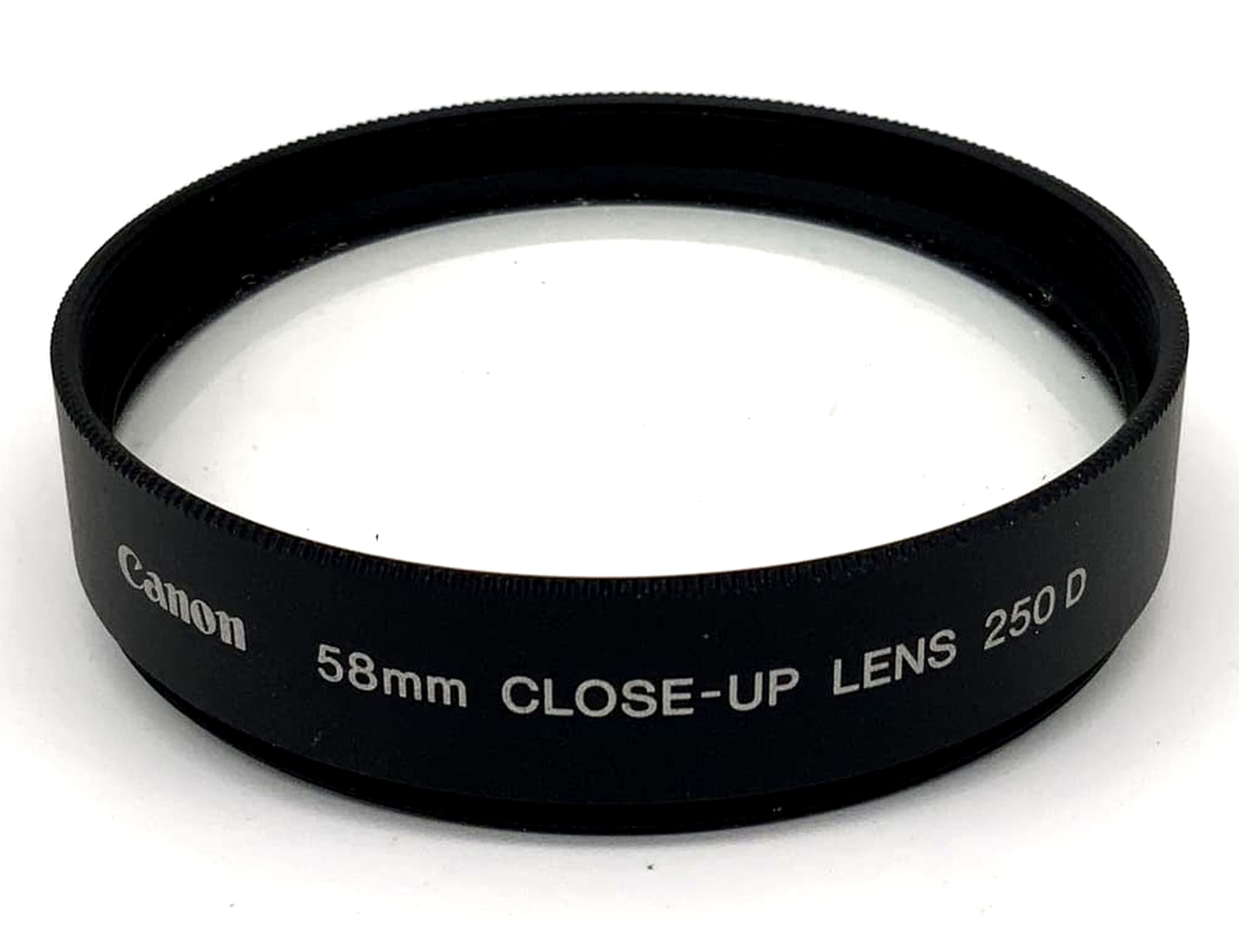 Canon Nahlinse Close-Up Lens 250D Filter 58mm Kreisförmig Filtergewinde M58