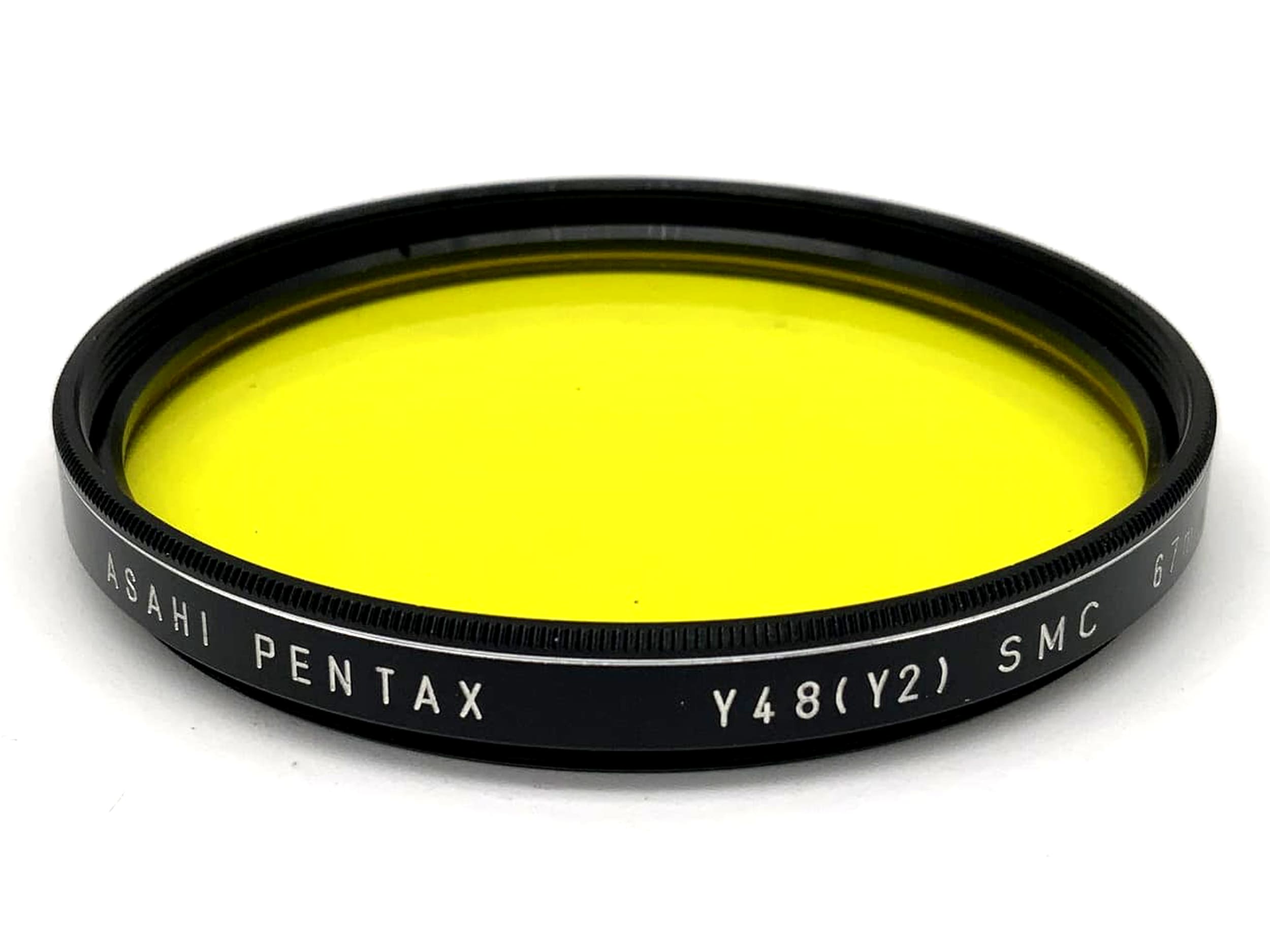 Asahi Pentax Farbfilter Y48(Y2) SMC Gelb Yellow Filter 67mm Kreisförmig M67