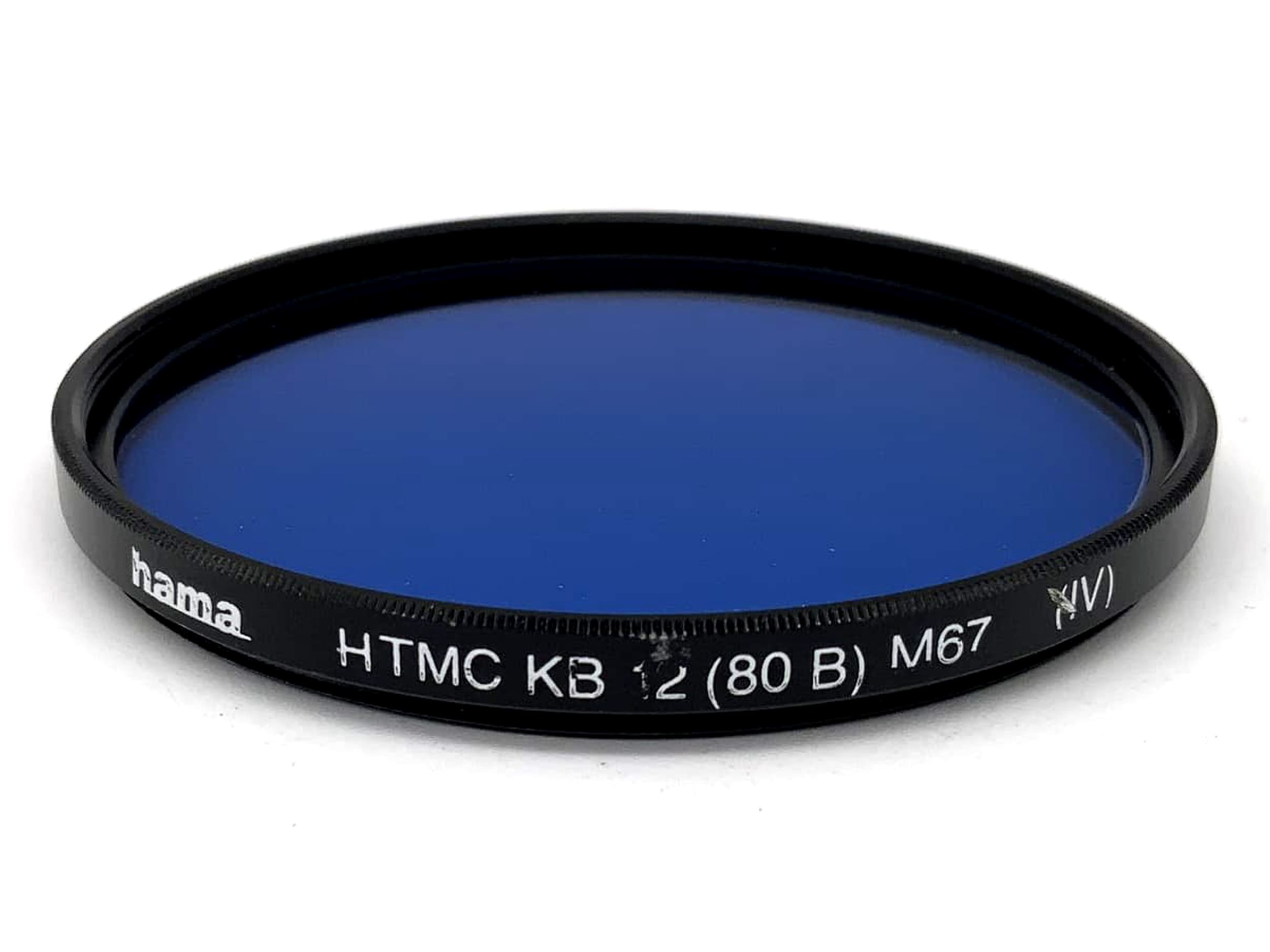 Hama Farbfilter HTMC KB 12(80B) (IV) Blau Blue Filter 67mm Kreisförmig M67