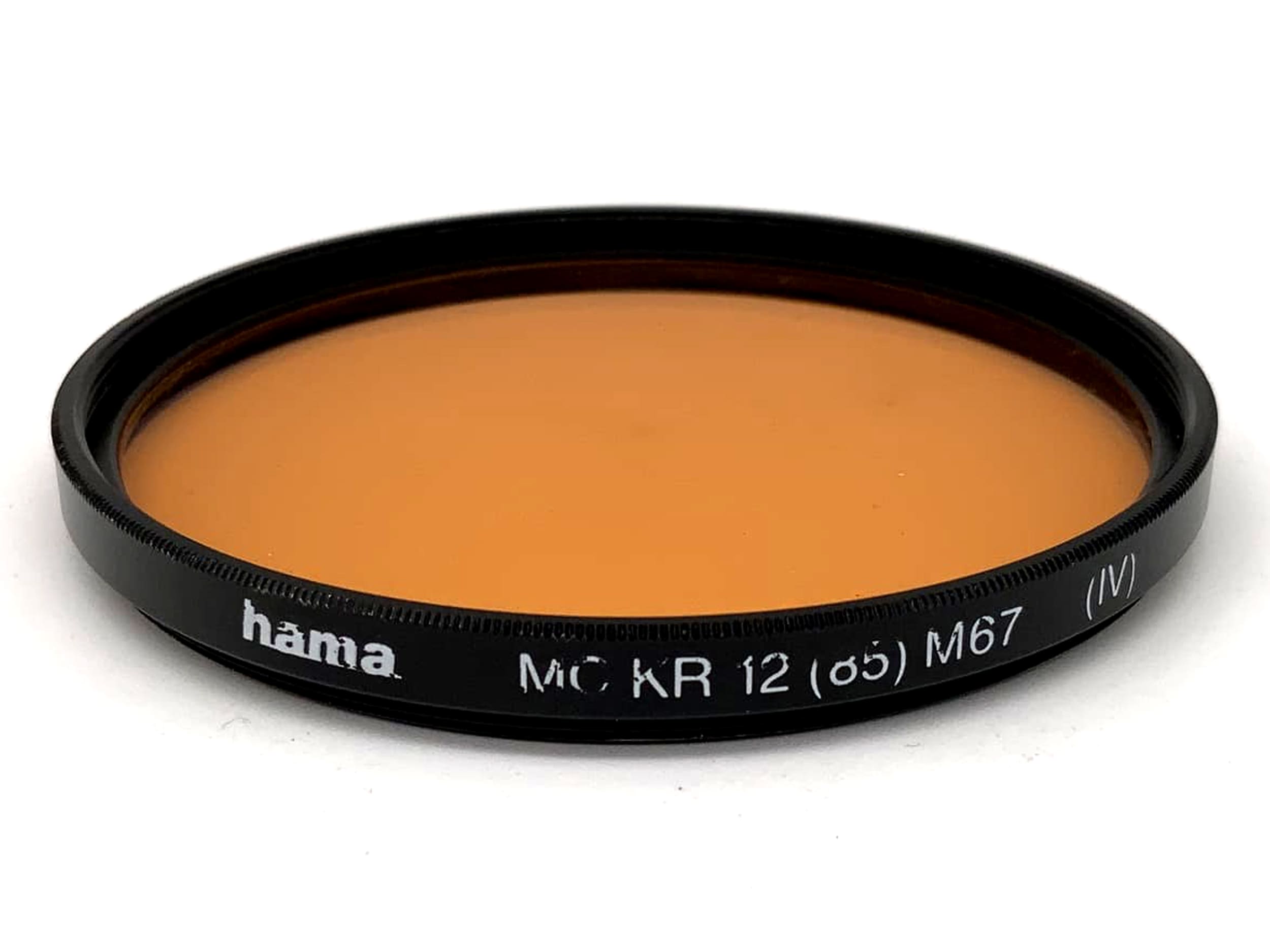 Hama Korrekturfilter MC KR12 (85) (IV) Filter 67mm Kreisförmig M67