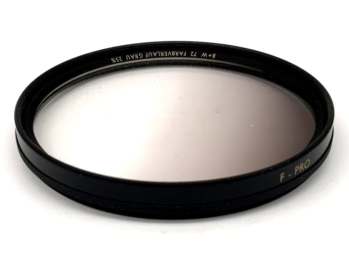 B+W graduated neutral density filter, color gradient gray 25%, F-Pro circular, 72mm, M72