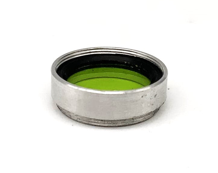 Arnz Jena Farbfilter Gelbgrün yellow-green Filter 18mm Kreisförmig M18
