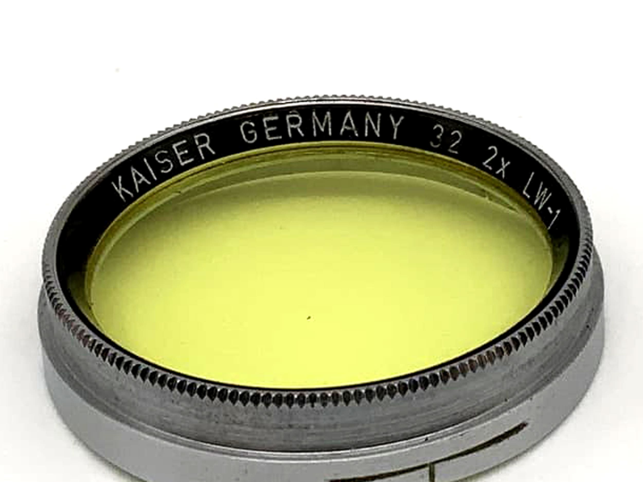Kaiser Farbfilter 2x LW-1 Gelb Yellow Steckfilter Slip On Filter 32mm M32