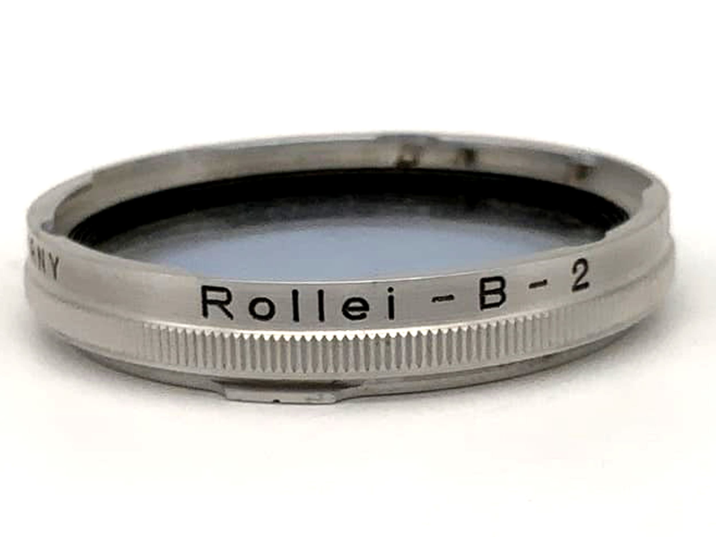 Rollei Farbfilter B2 Blau Blue Rolleiflex f/2,8 Xenotar/Planar (RII) Bay II