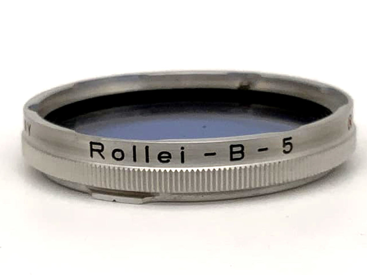 Rollei Farbfilter B5 Blau Blue Rolleiflex f/2,8 Xenotar/Planar (RII) Bay II