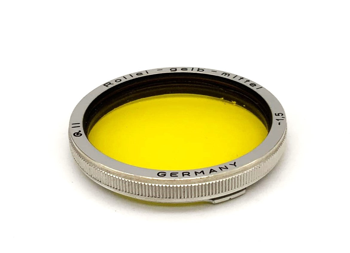 Rollei Farbfilter Gelb- Mittel -1,5 Rolleiflex f/2,8 Xenotar/Planar (RII) Bay II
