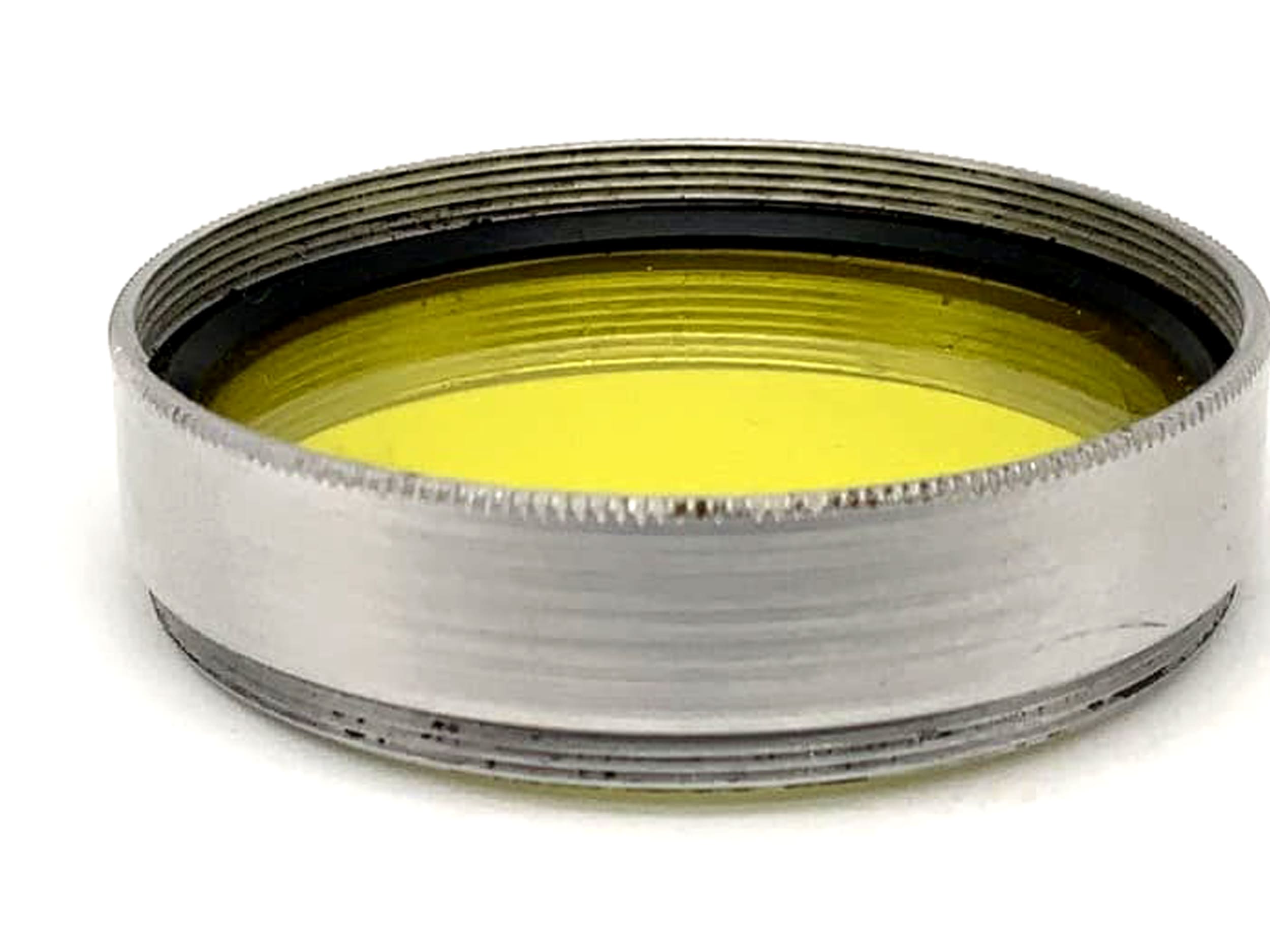 Arnz Jena Farbfilter M 35,5 Gelb Yellow Filter 35,5mm Kreisförmig