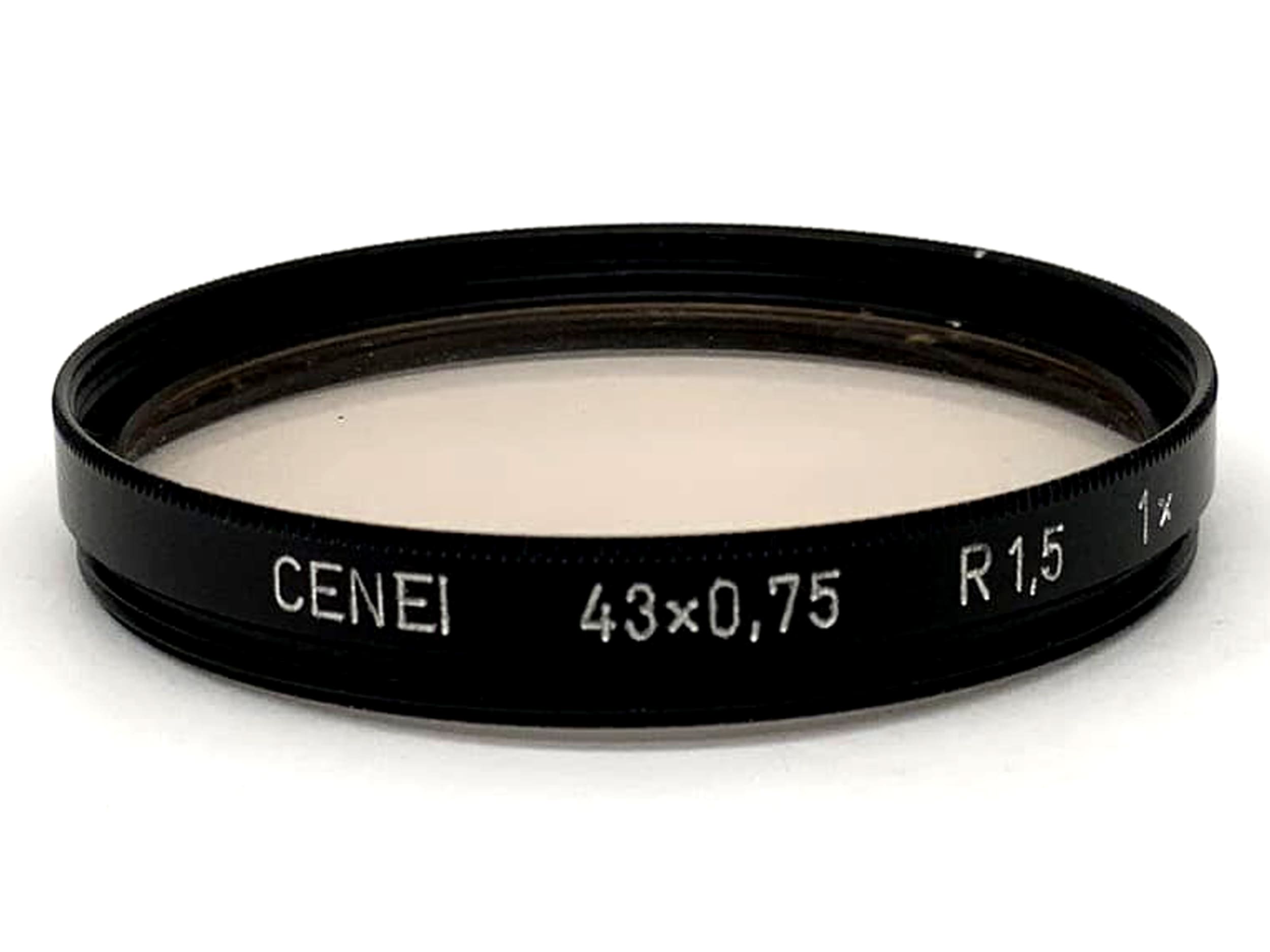Filtre de correction Cenei 43x0,75 R1,5 1x Filtre circulaire 43 mm Filetage M43