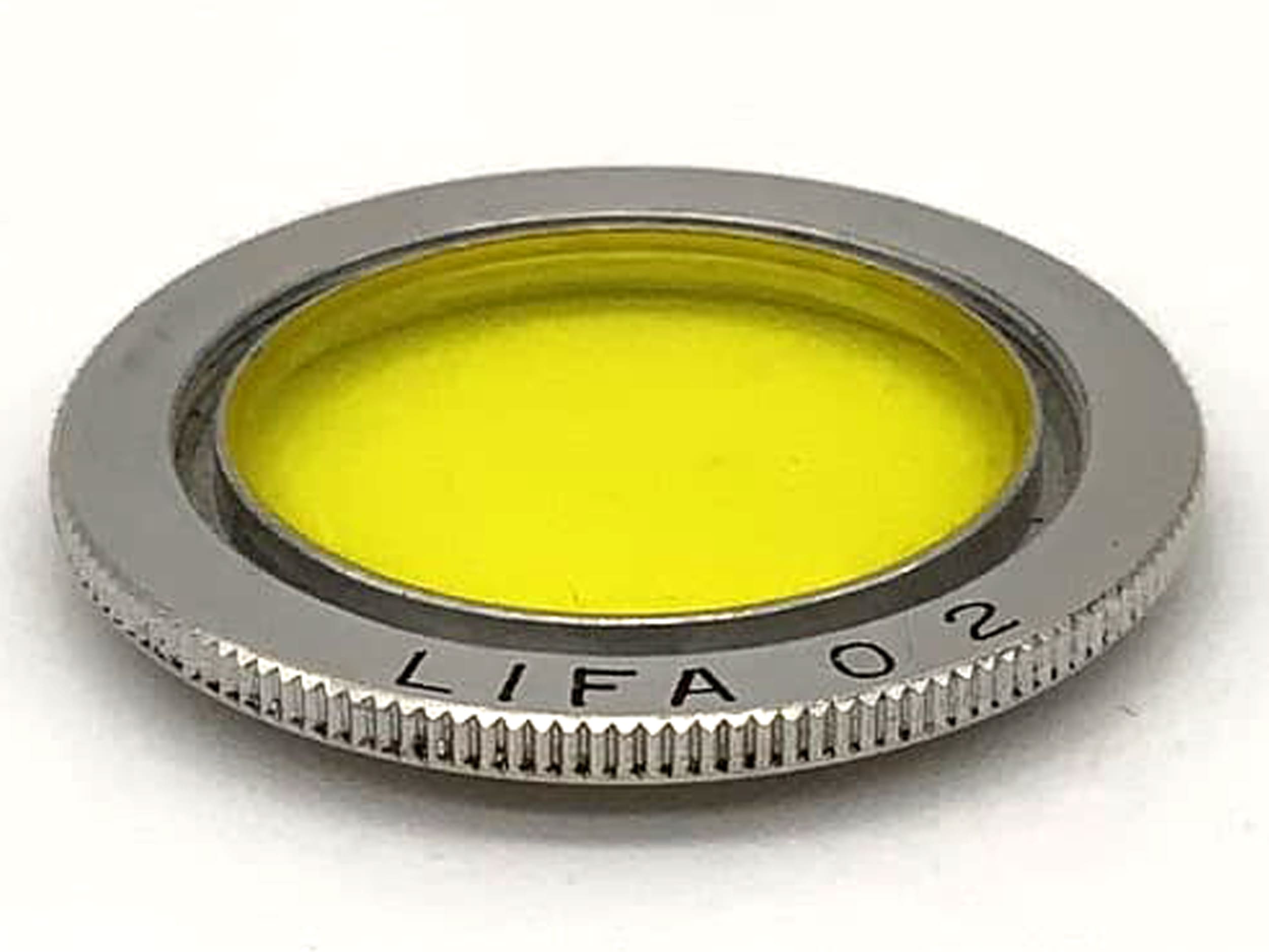 Lifa Farbfilter Gelb Yellow O2 Filter 22mm Kreisförmig Filtergewinde M22