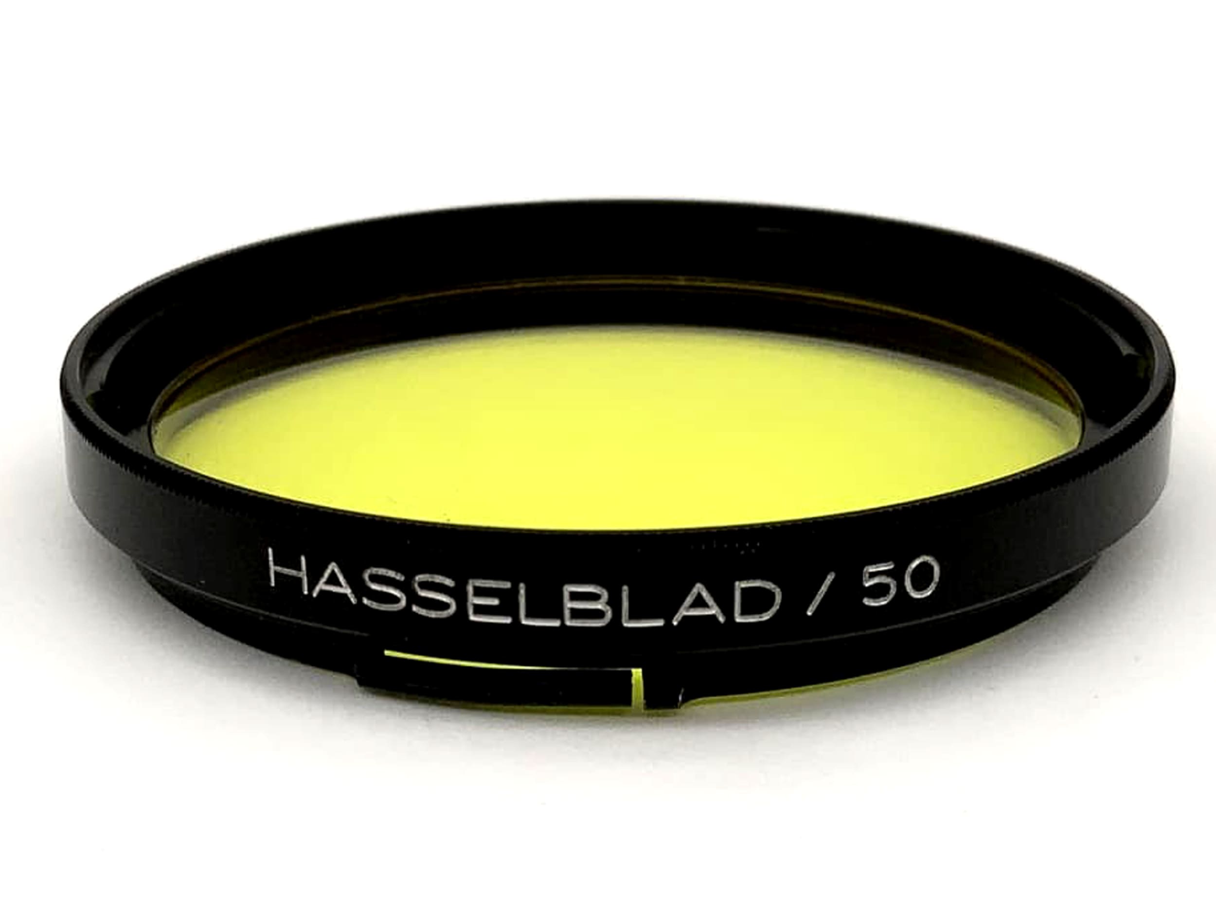 Hasselblad Farbfilter Gelb Yellow 1,5x Y -0,5 Filter Bajonett 50 Kreisförmig