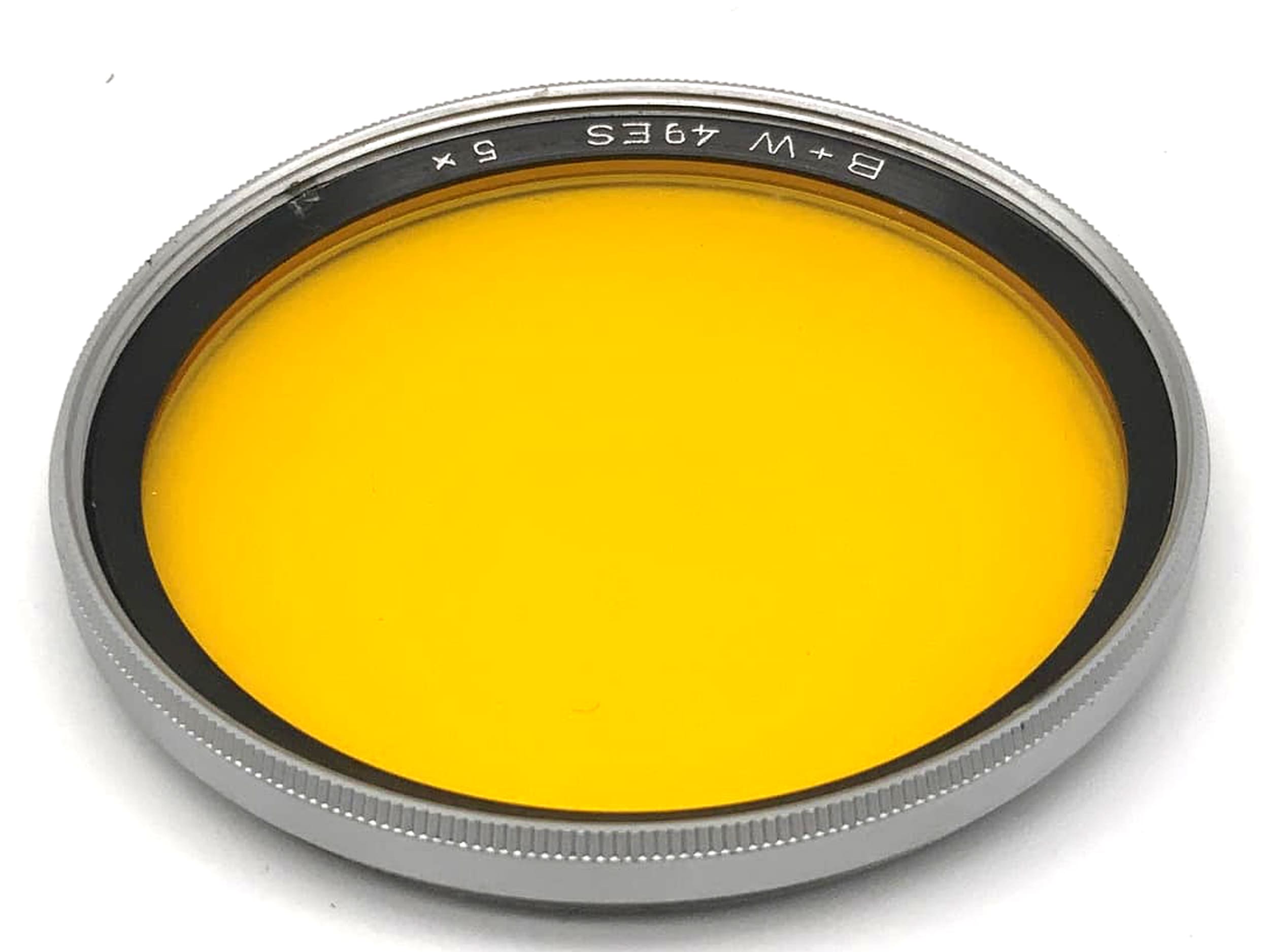 Filtre de couleur B+W 49 mm, filtre jaune 49ES, filetage circulaire 5x