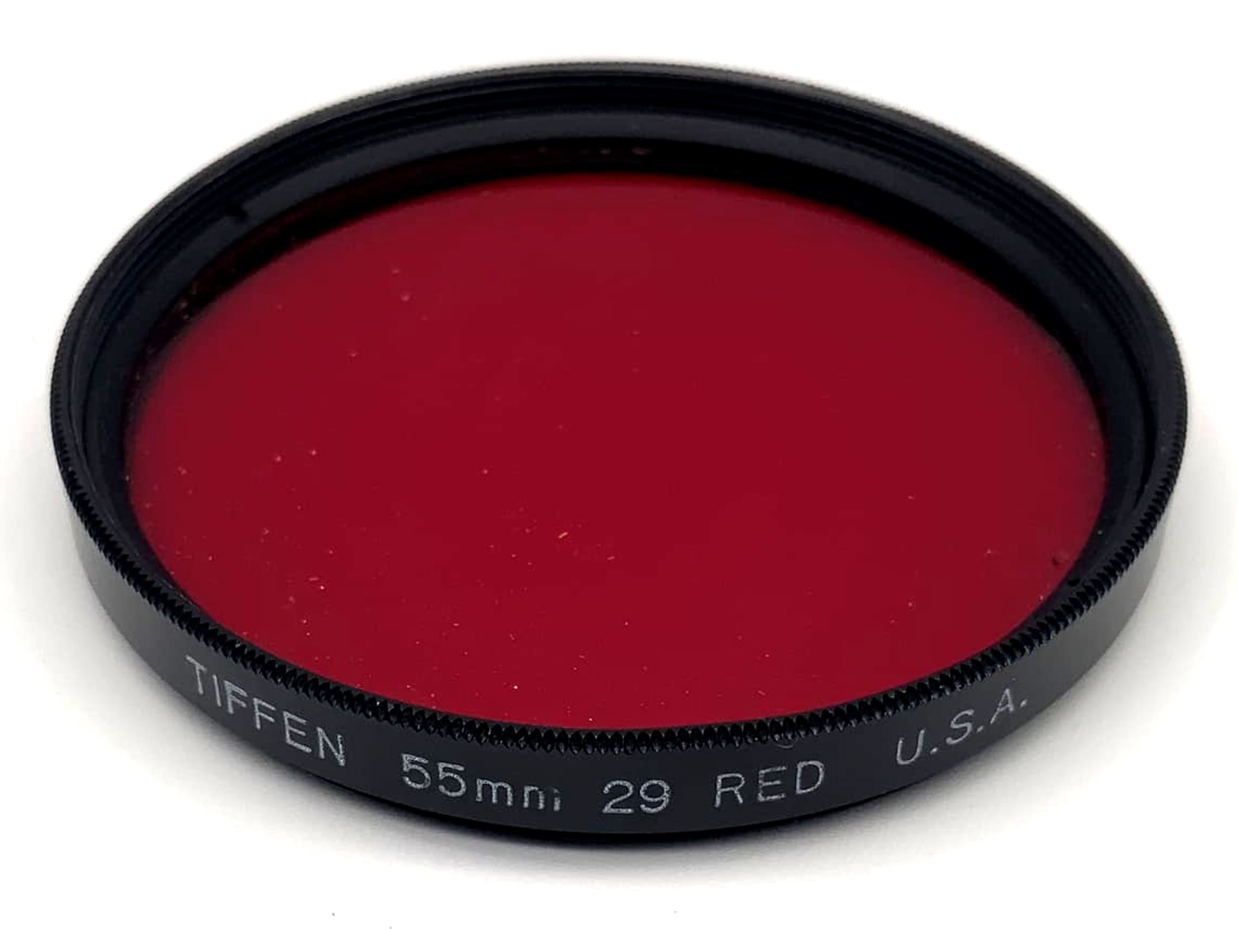 Tiffen Farbfilter 55mm Filter Rot 29 red USA Kreisförmig Filtergewinde