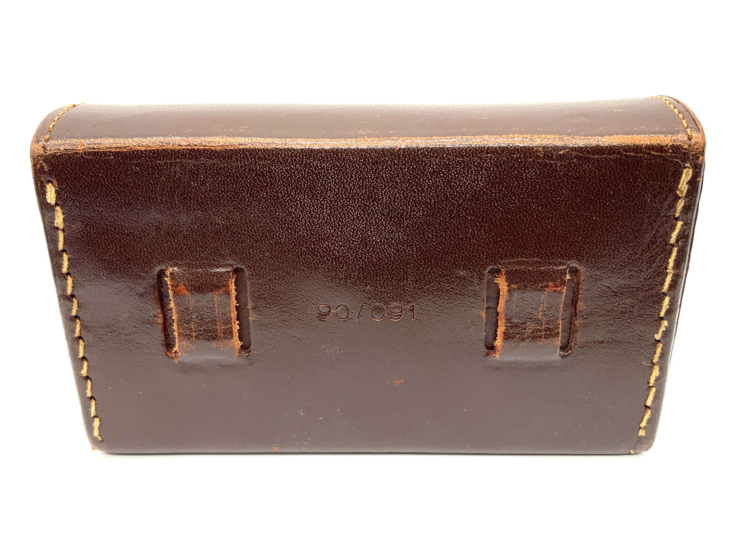 Voigtländer Bereitschaftstasche 90/091 braun Ledertasche für Blende + Filter