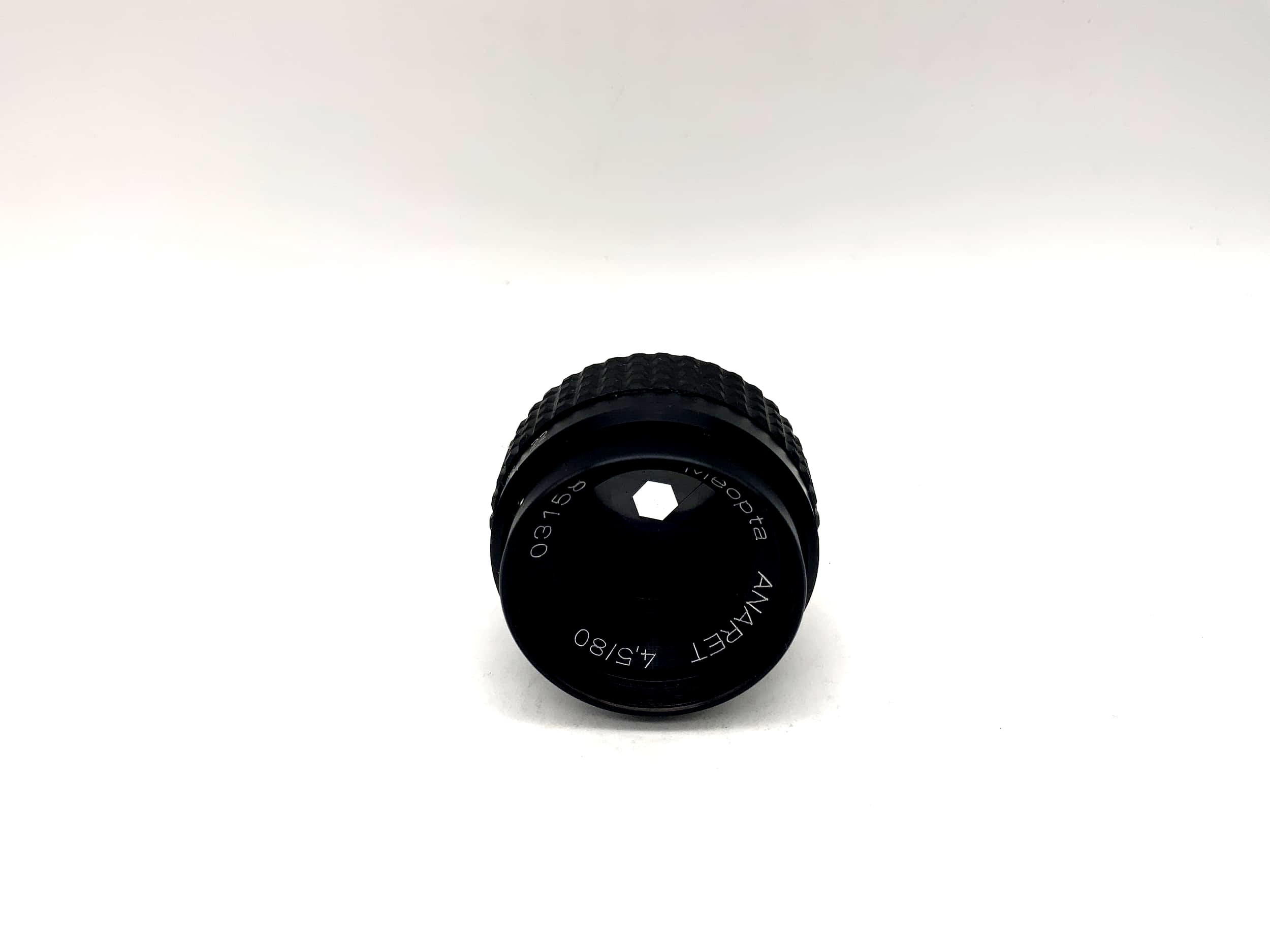 Meopta 80mm 1:4.5 Vergrößerungsobjektiv Anaret Enlarger Lens (23,5mm Gewinde)