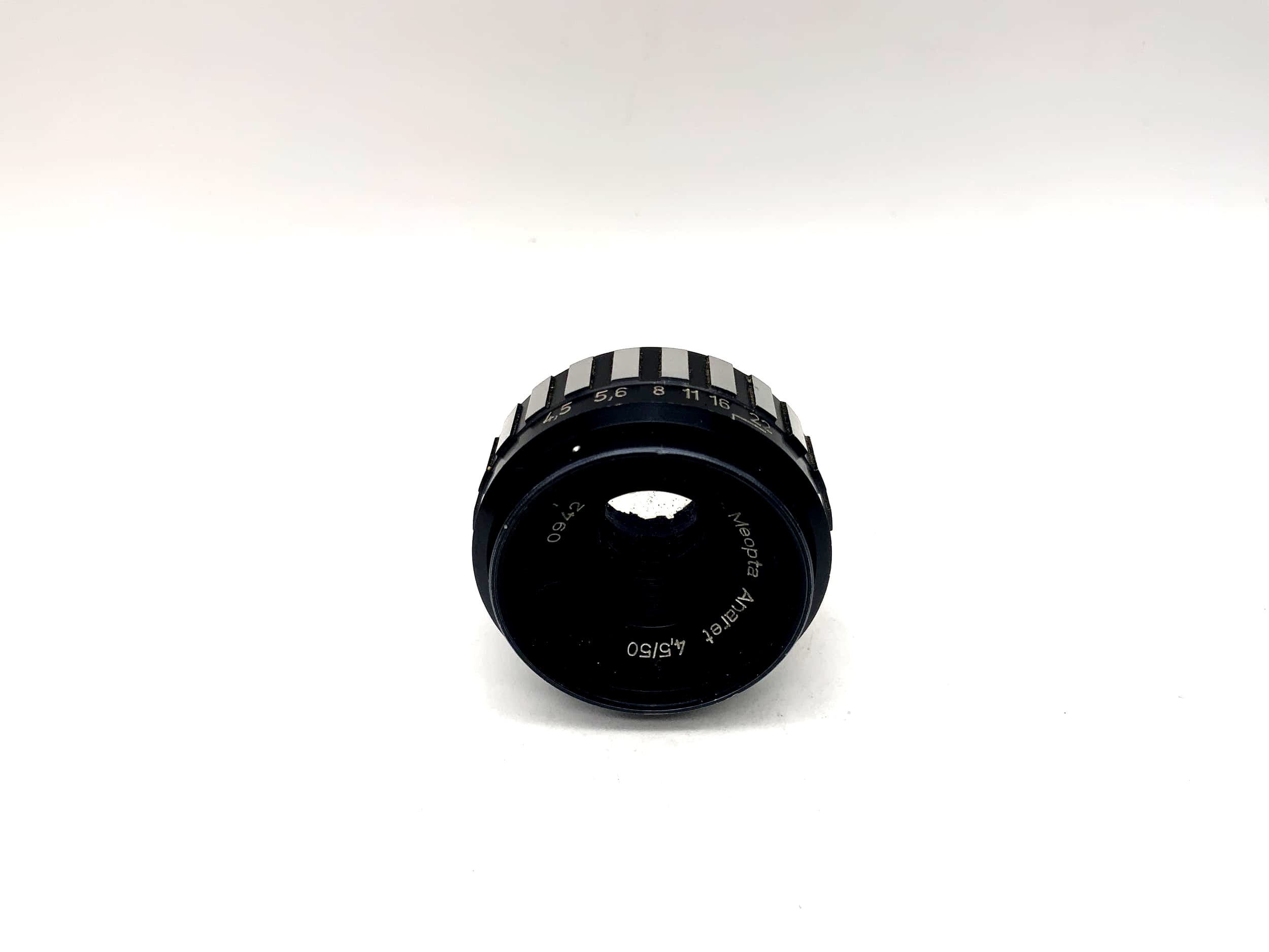 Meopta 50mm 1:4.5 Vergrößerungsobjektiv Anaret Enlarger Lens (23,5mm Gewinde)