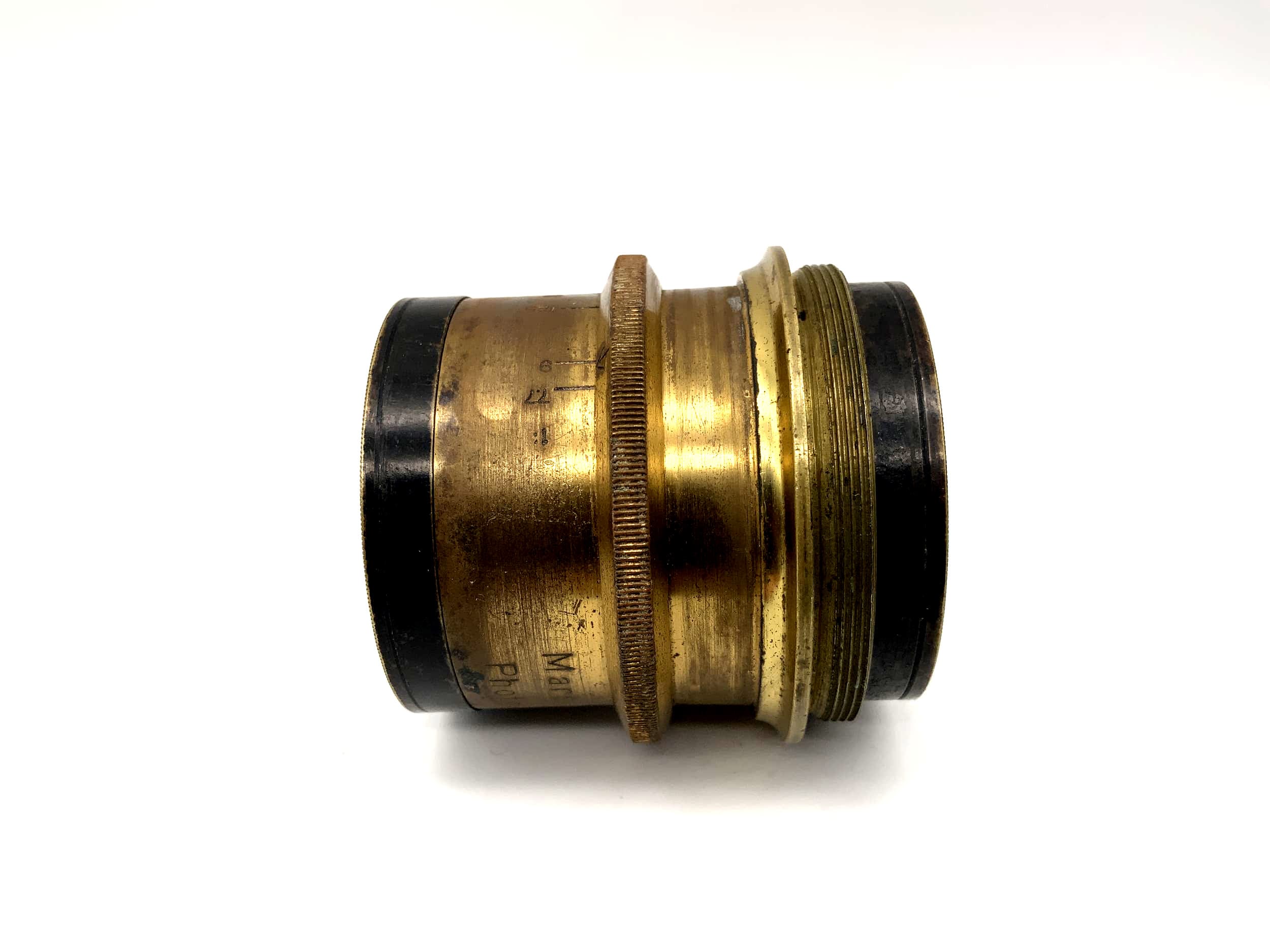 Photo Jansen 20cm 1:7.7 Objektiv 200mm Mars Anastigmat Brass Lens (44mm Gewinde)