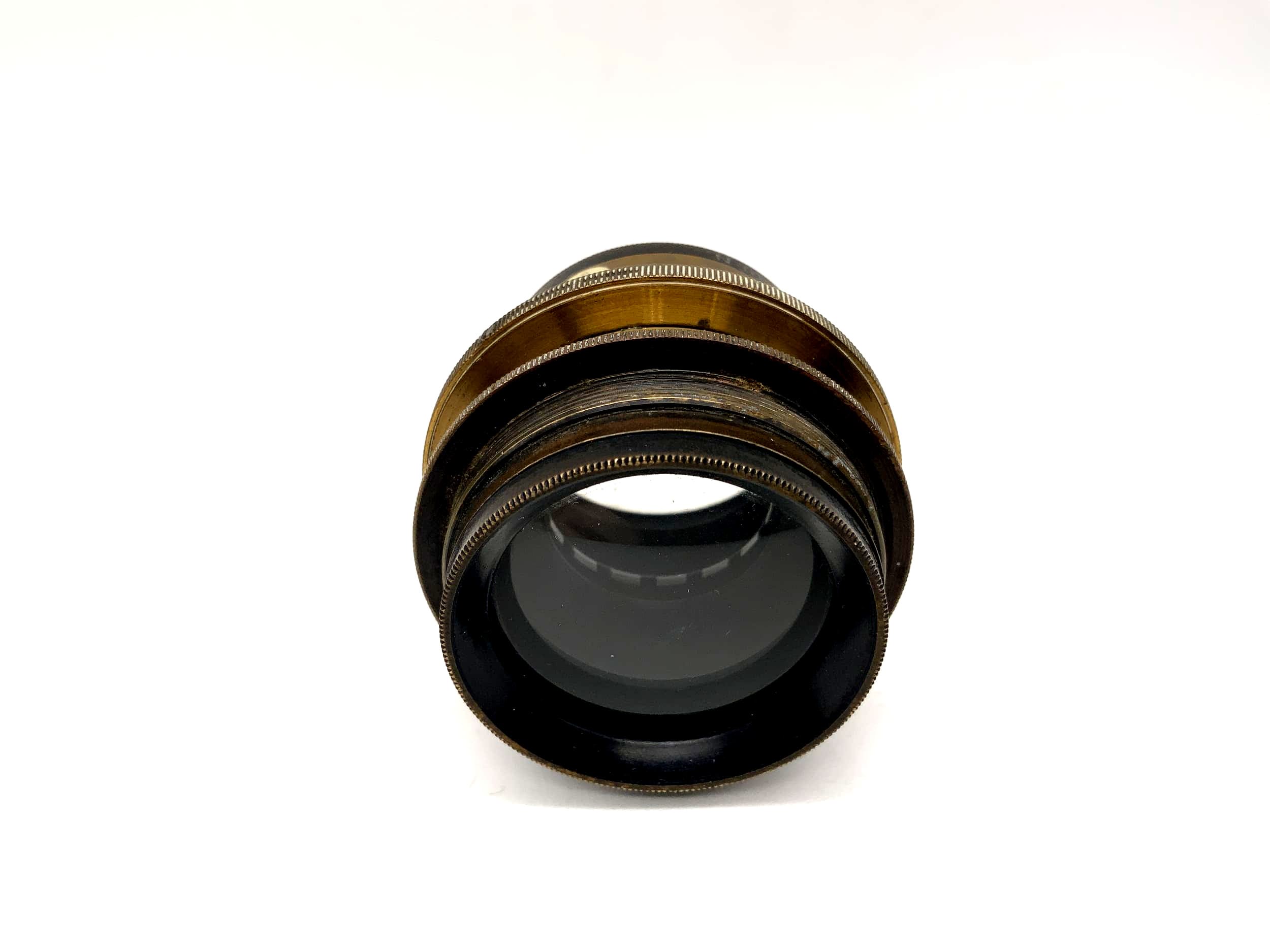 Huth Dresden 1:8 Objektiv Extra Rapid Aplamat No.3 Brass Lens (44mm Gewinde)