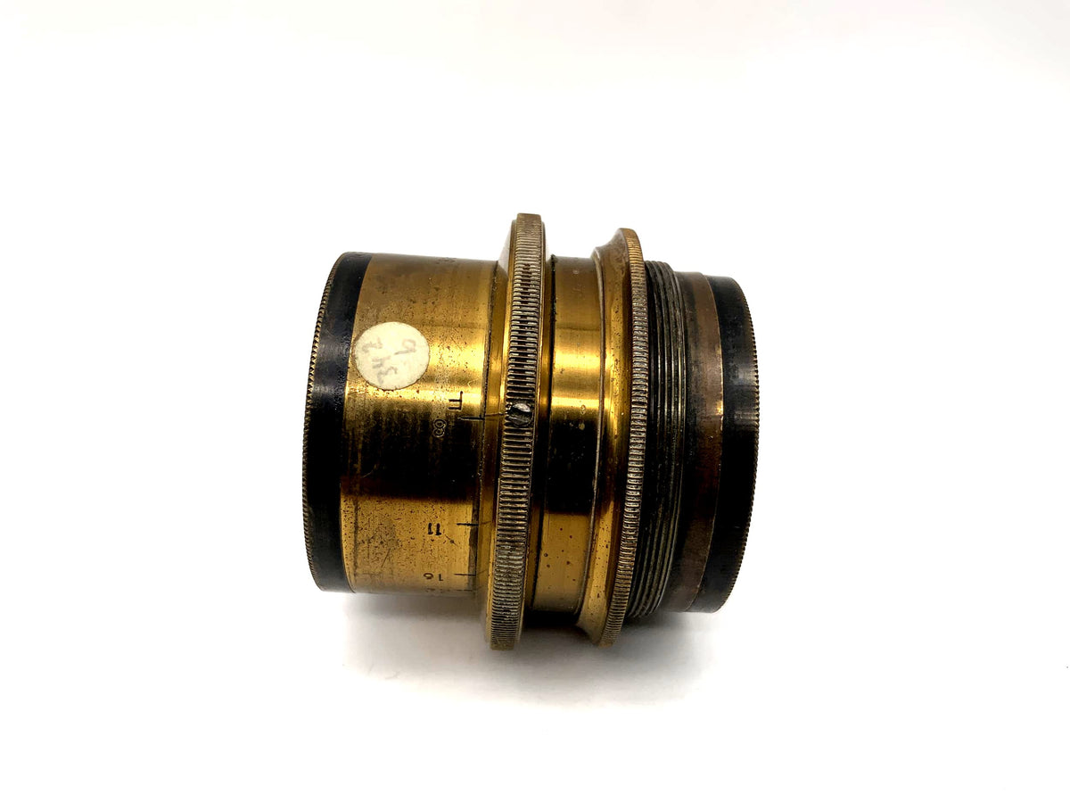 Lentille Huth Dresden 1:8 Extra Rapid Aplasmat No.3 en laiton (filetage 44 mm)