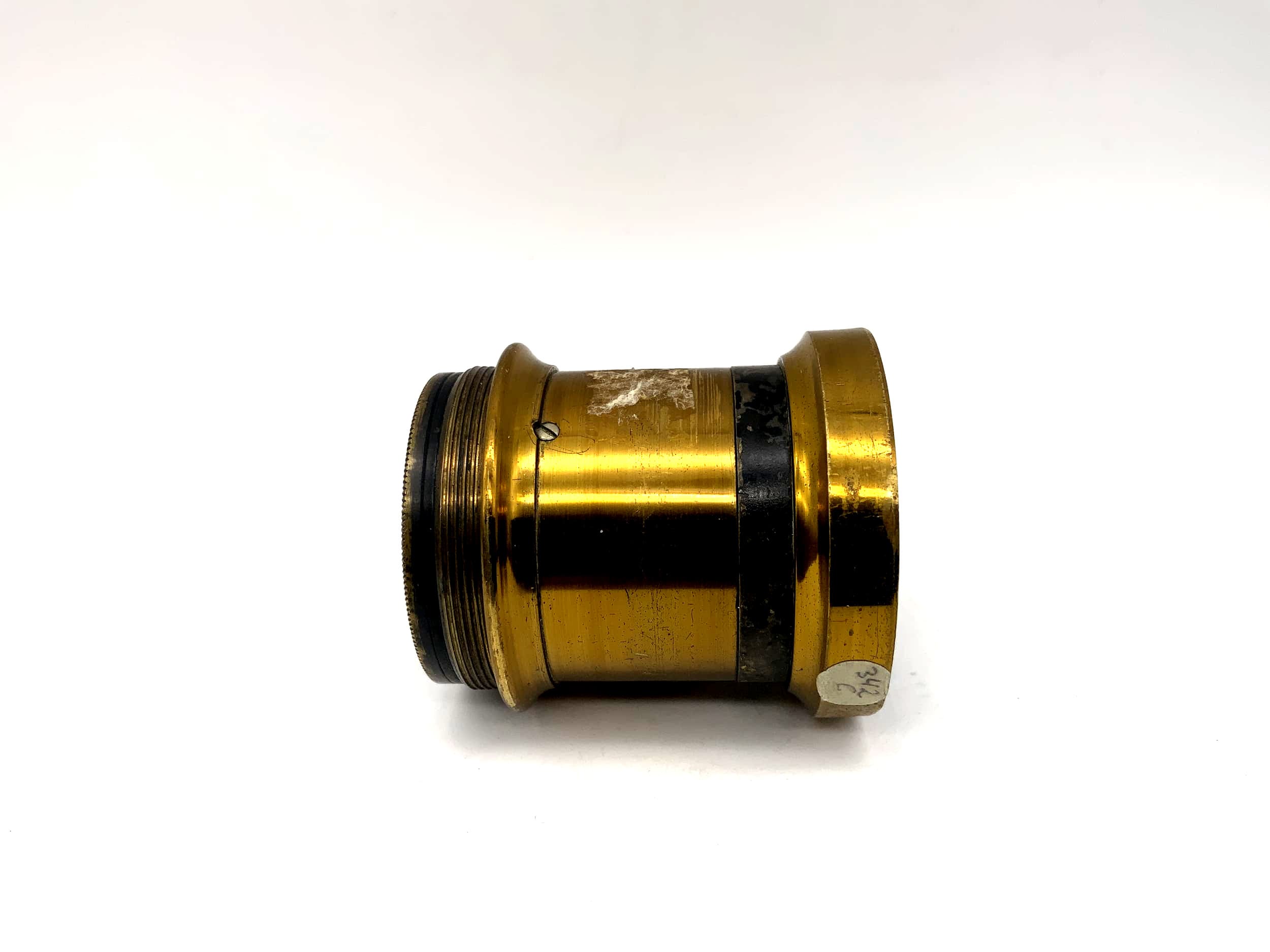 25cm Objektiv 250mm Rapid Aplanat No.2 Messingobjektiv Brass (36mm Gewinde)