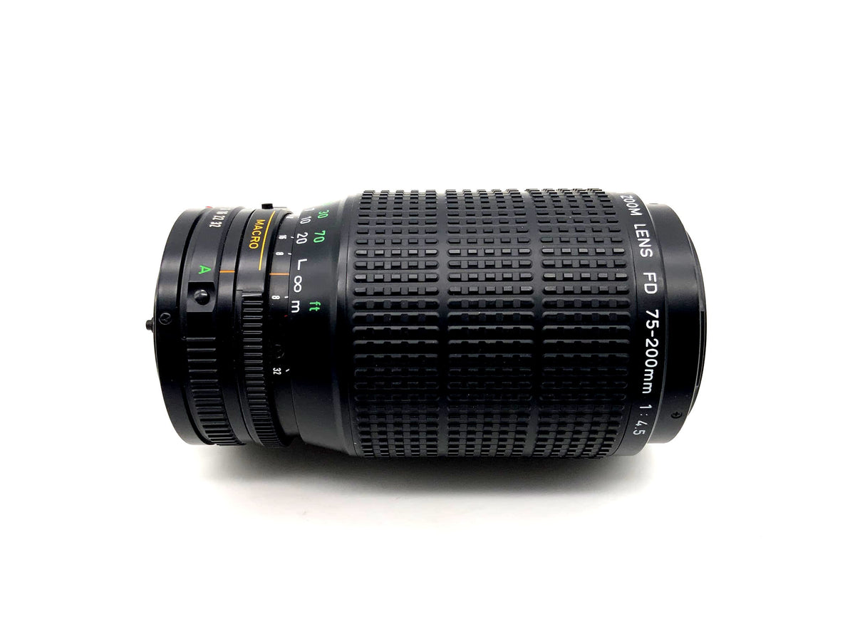 Objectif zoom Canon 75-200 mm f/4,5 pour appareil photo FD (Canon FD)