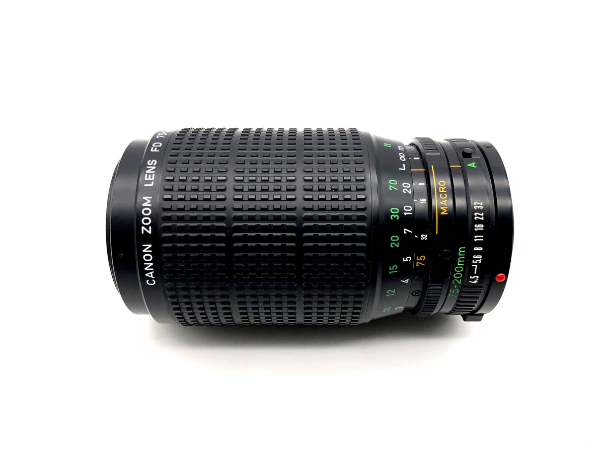 Objectif zoom Canon 75-200 mm f/4,5 pour appareil photo FD (Canon FD)