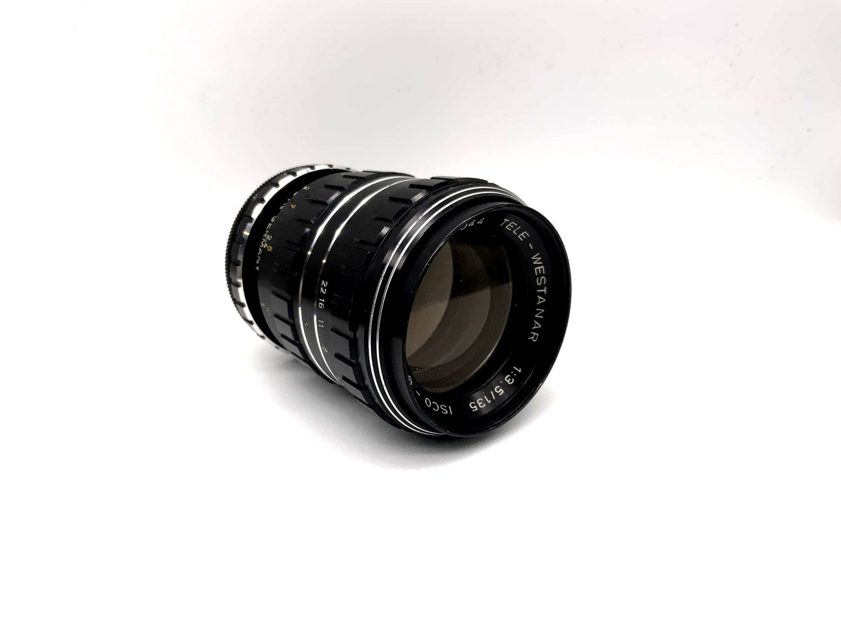 Objectif télé-Westanar Isco Göttingen 135 mm 1:3.5 à 15 lamelles (M42)