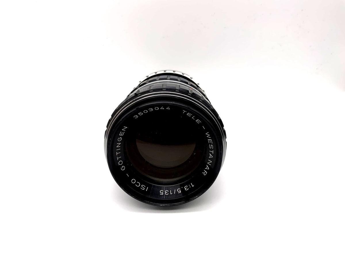 Isco Göttingen 135mm 1:3.5 Objektiv Tele-Westanar Kamera Lens 15 Blades (M42)