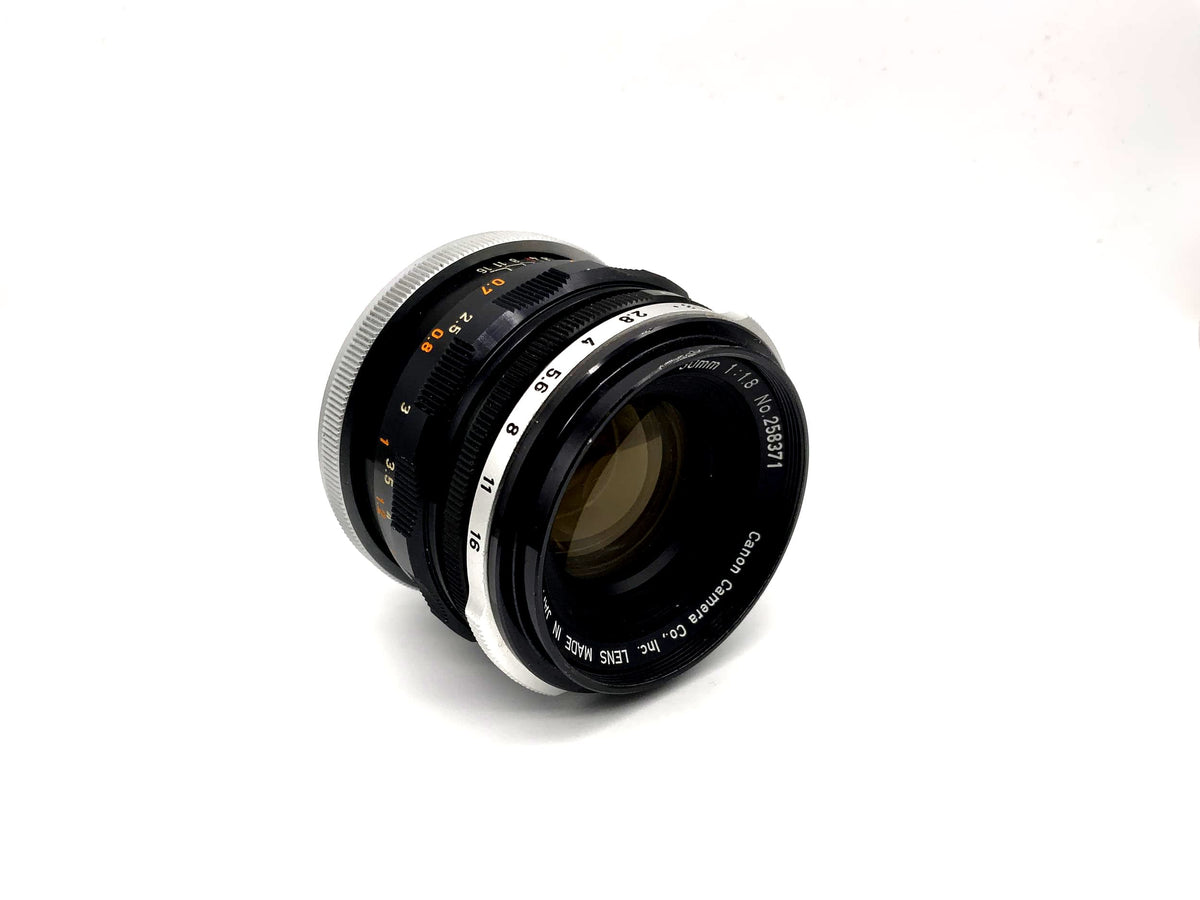Canon 50mm 1:1.8 Lens Lens FL Camera Camera Lens (Canon FD)