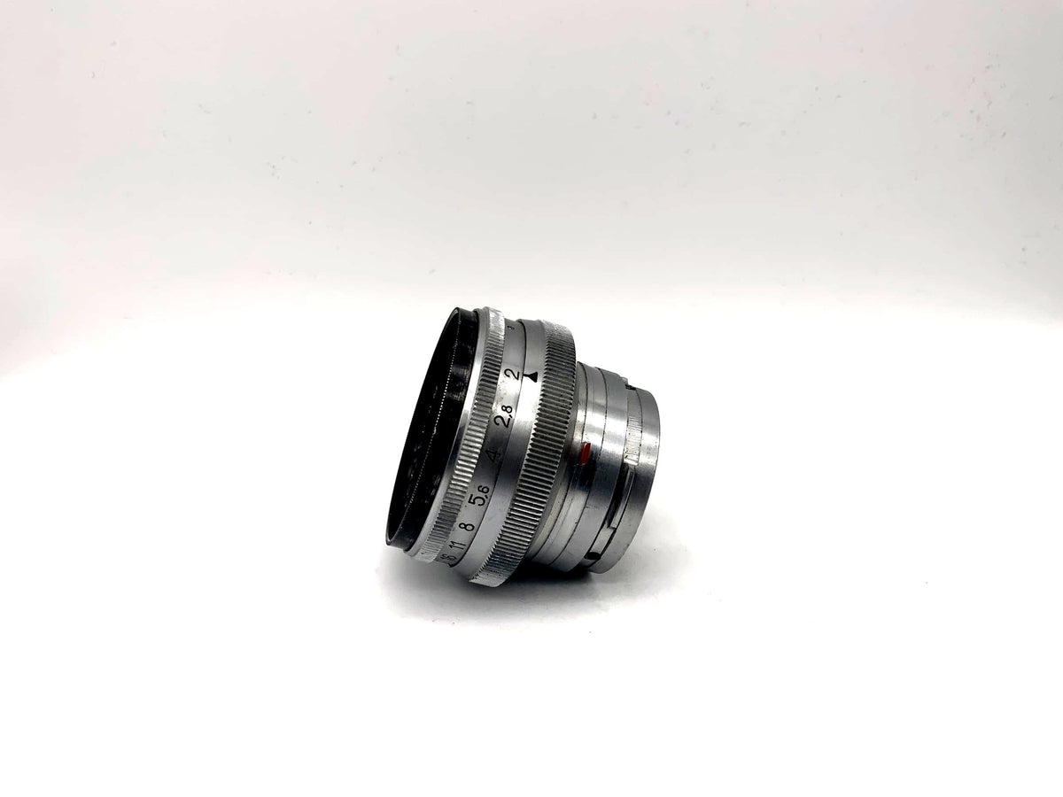 KMZ 50mm 1:2 Objektiv Jupiter-8M 5cm rot P Kamera Camera Lens (Contax RF)