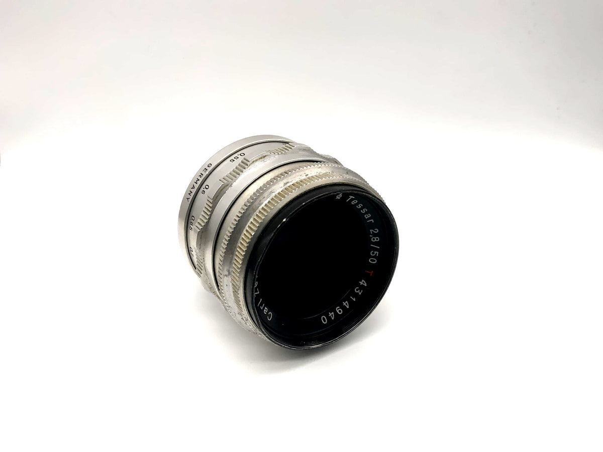 Carl Zeiss 50mm 1:2.8 Objektiv Tessar red T Q1 compact 14 Blades Lens (M42)