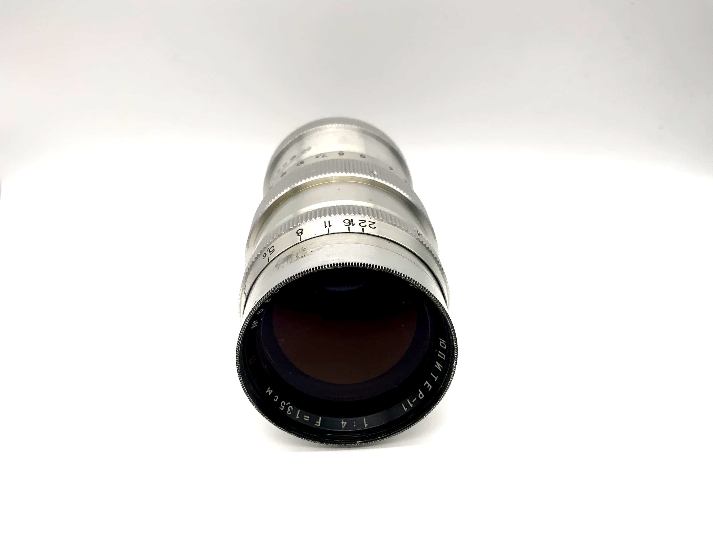 Jupiter-11 red P 135mm 1:4 Objektiv 13,5cm für Messsucher Rangefinder Lens (M39)