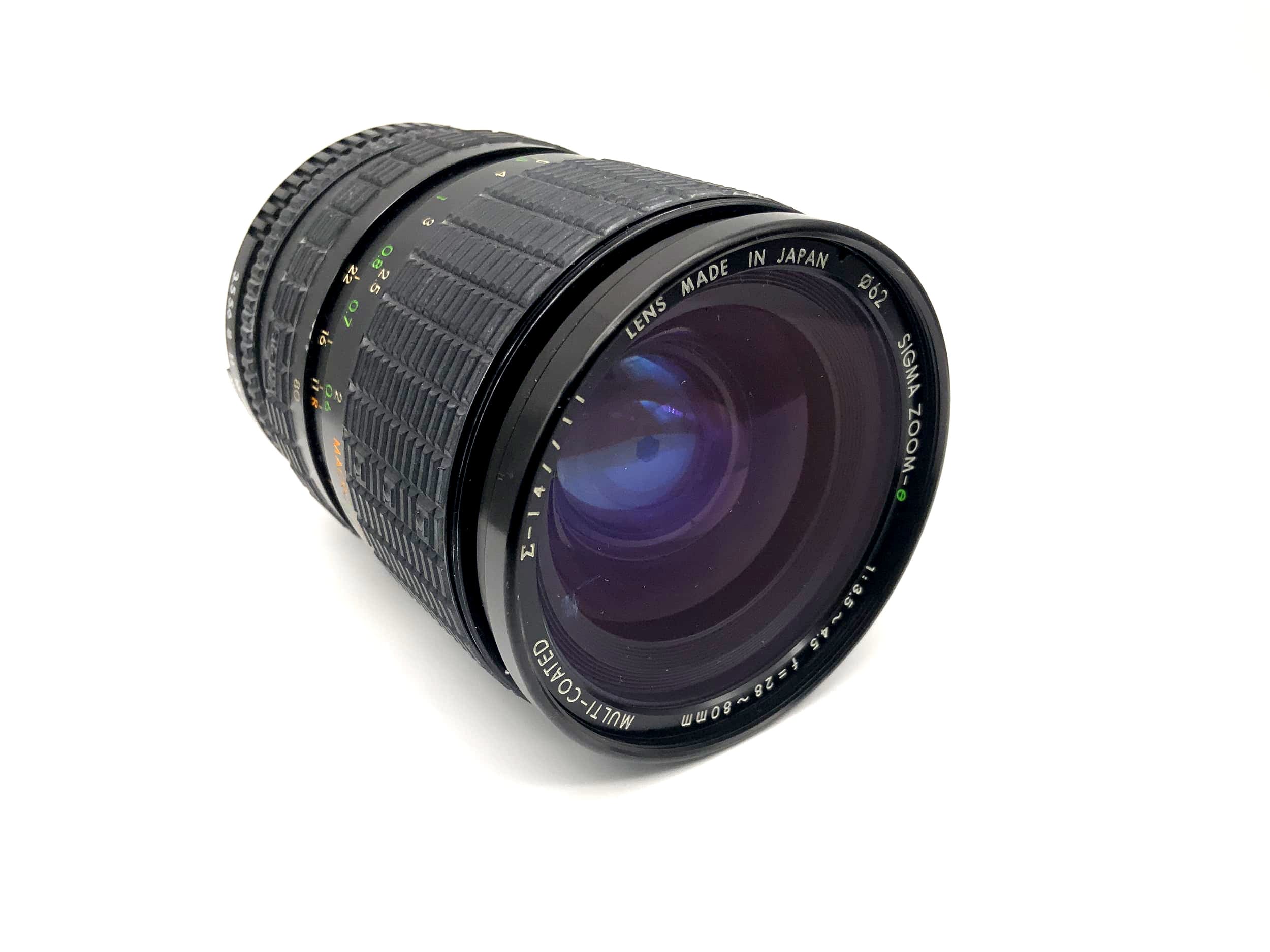 Sigma 28-80mm 1:3.5-4.5 Objektiv Zoom Multi Coated Kamera Lens (Minolta MD)